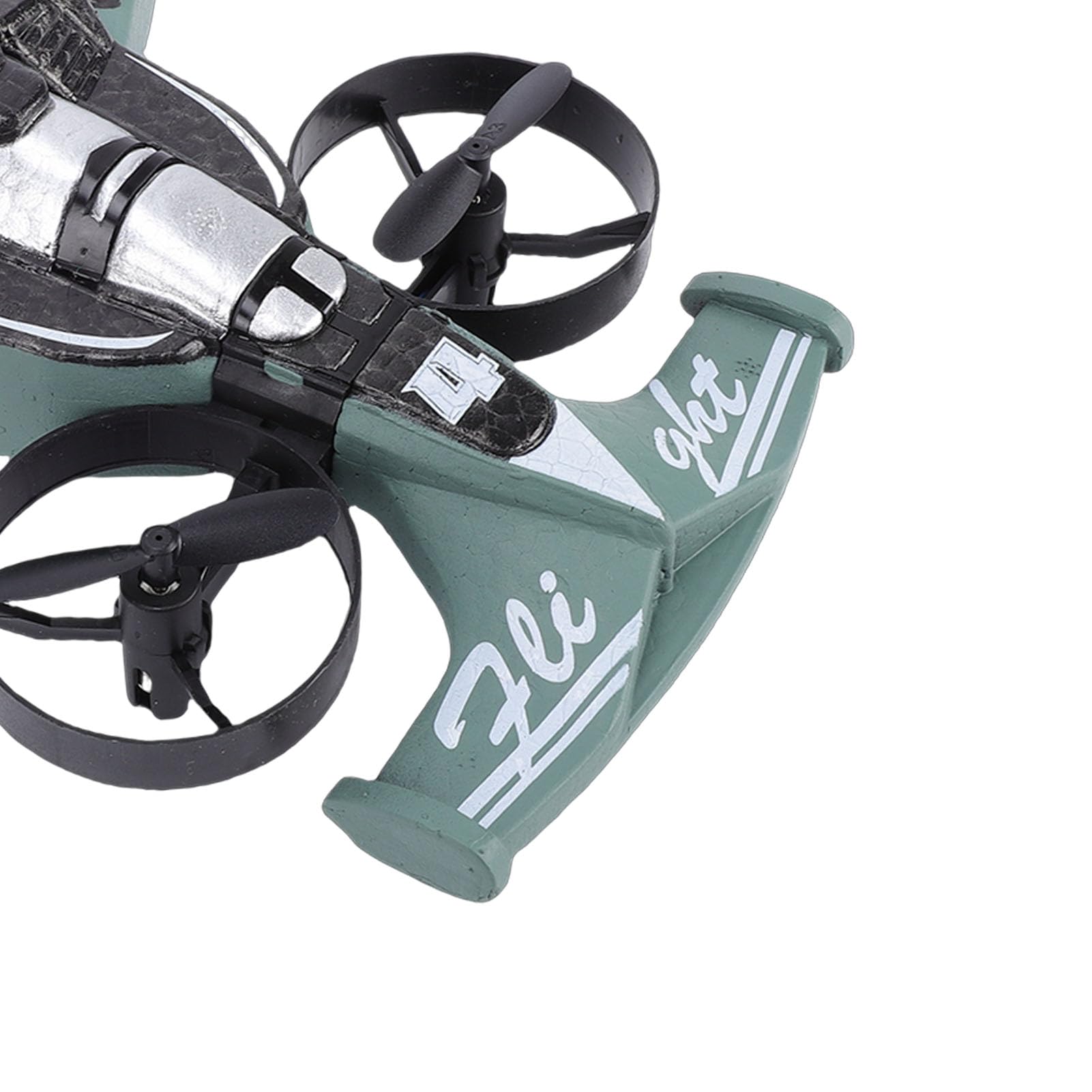 CCYLEZ Drone e Auto RC 2 in 1, Giocattolo RC con modalità di Volo e Deriva, Quadricottero Trasformabile per Bambini Adulti, Decollo Facile con Un Tasto, 3 velocità, Volo di 15 Minuti, (GREEN)