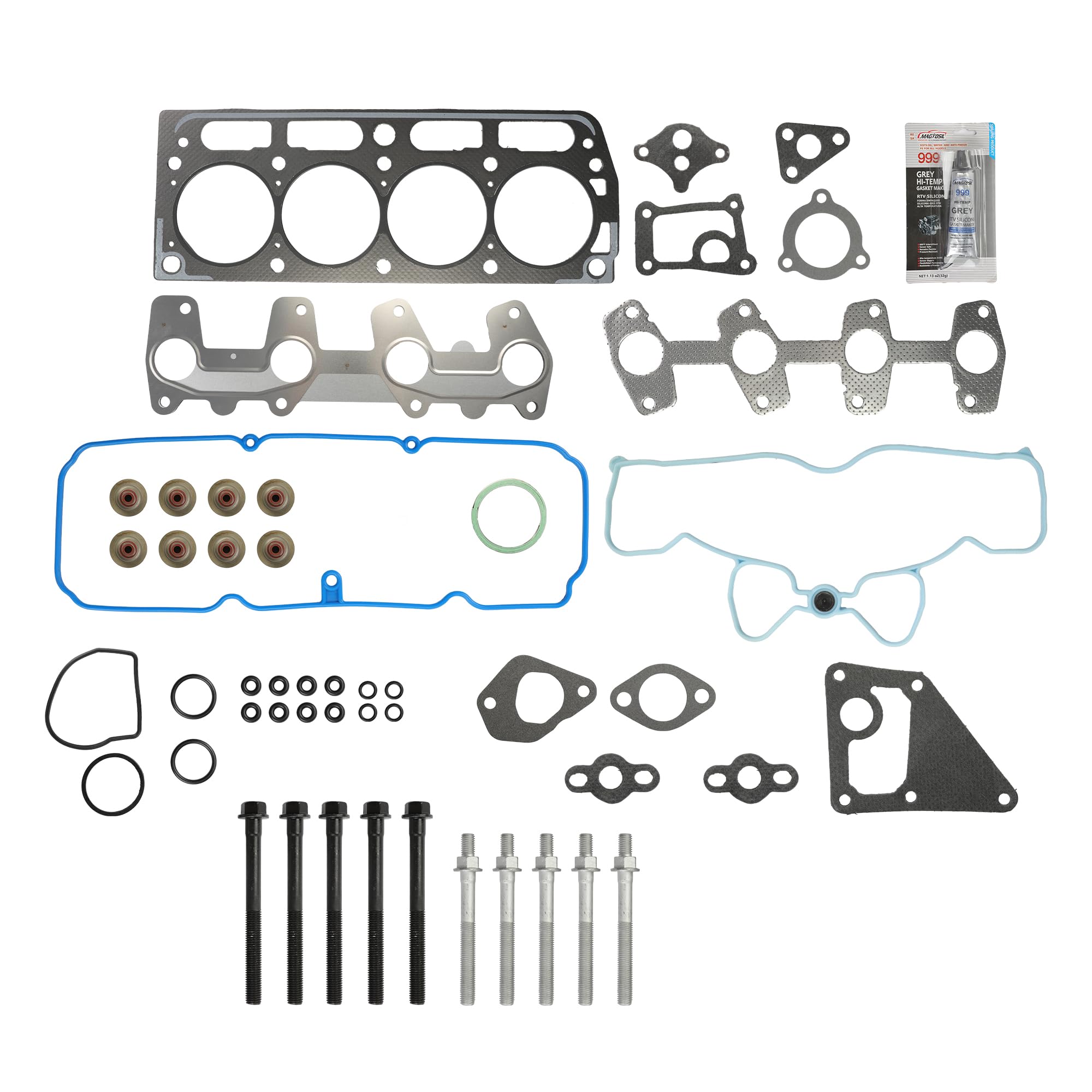 KAC Engine Cylinder Head Gasket Set for 1998-2003 S10 2.2L, 1998-2002 Cavalier, 1998-2003 Sonoma 2.2L, 1998-2002 Sunfire 2.2L Automotive Replacement Head Gasket Sets HS9170PT-1, HS9170PT-2, ES72170