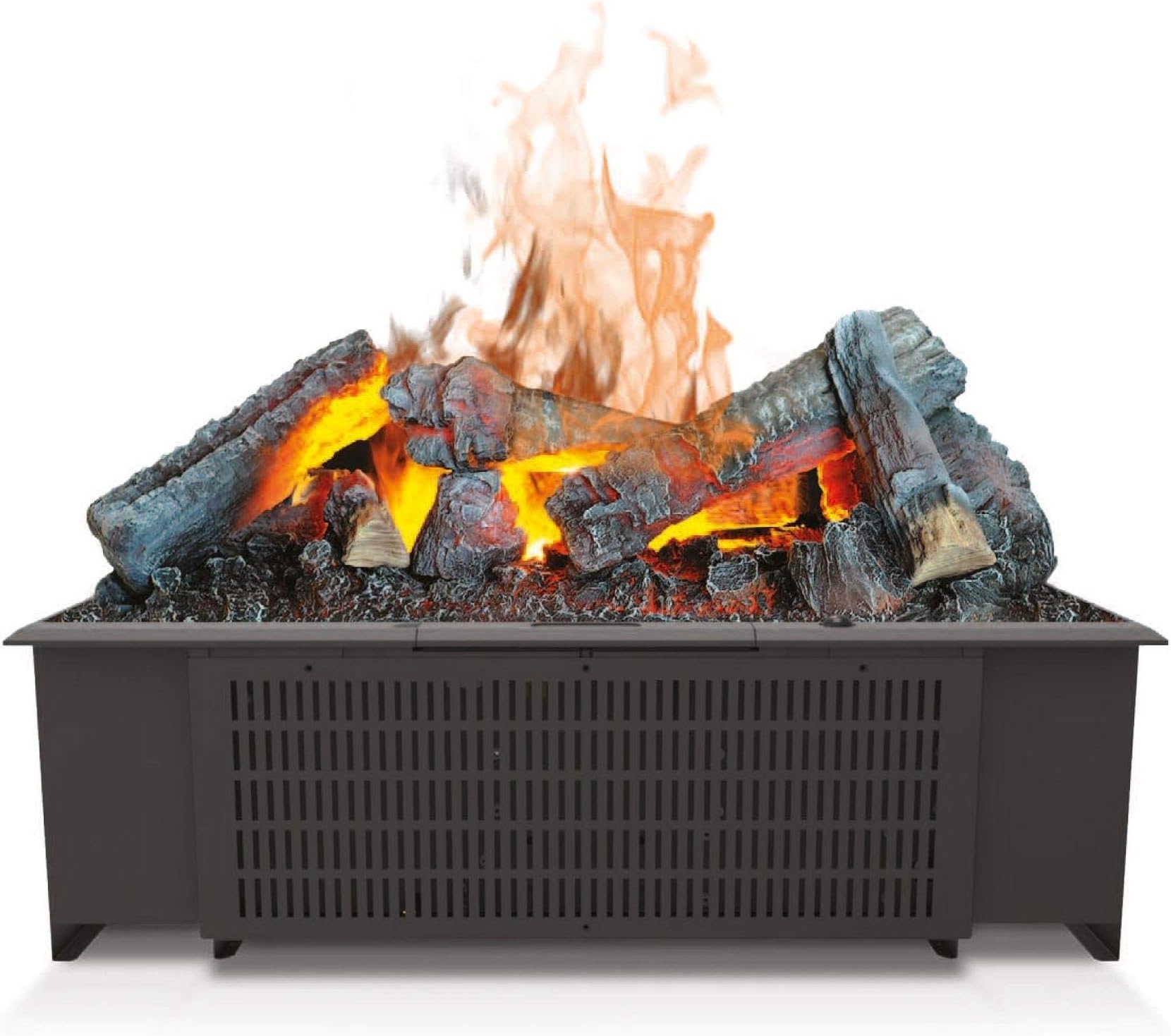 EWT OMC 600 Cassette ll Opti-Myst 3D Electric Fireplace Insert: Grate All Round (Jagged)