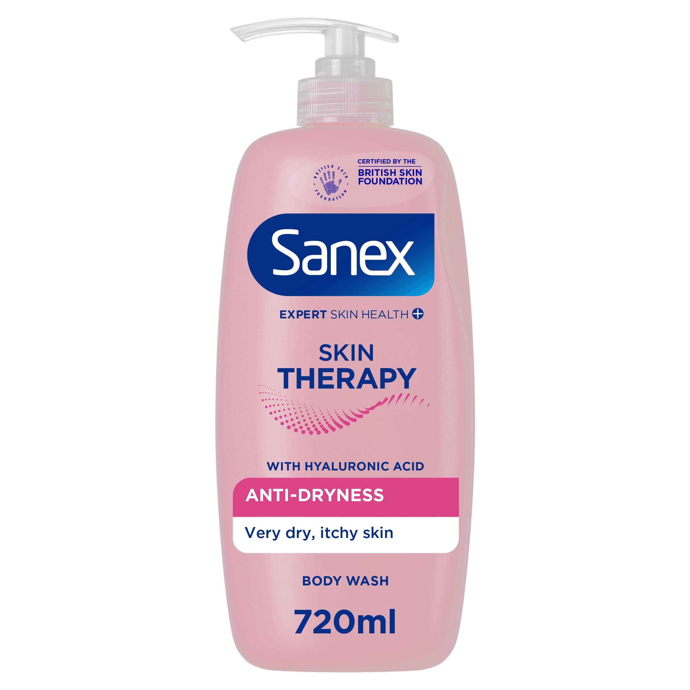 Sanex Skin Therapy Anti Dryness Body Wash 720ml, Pump