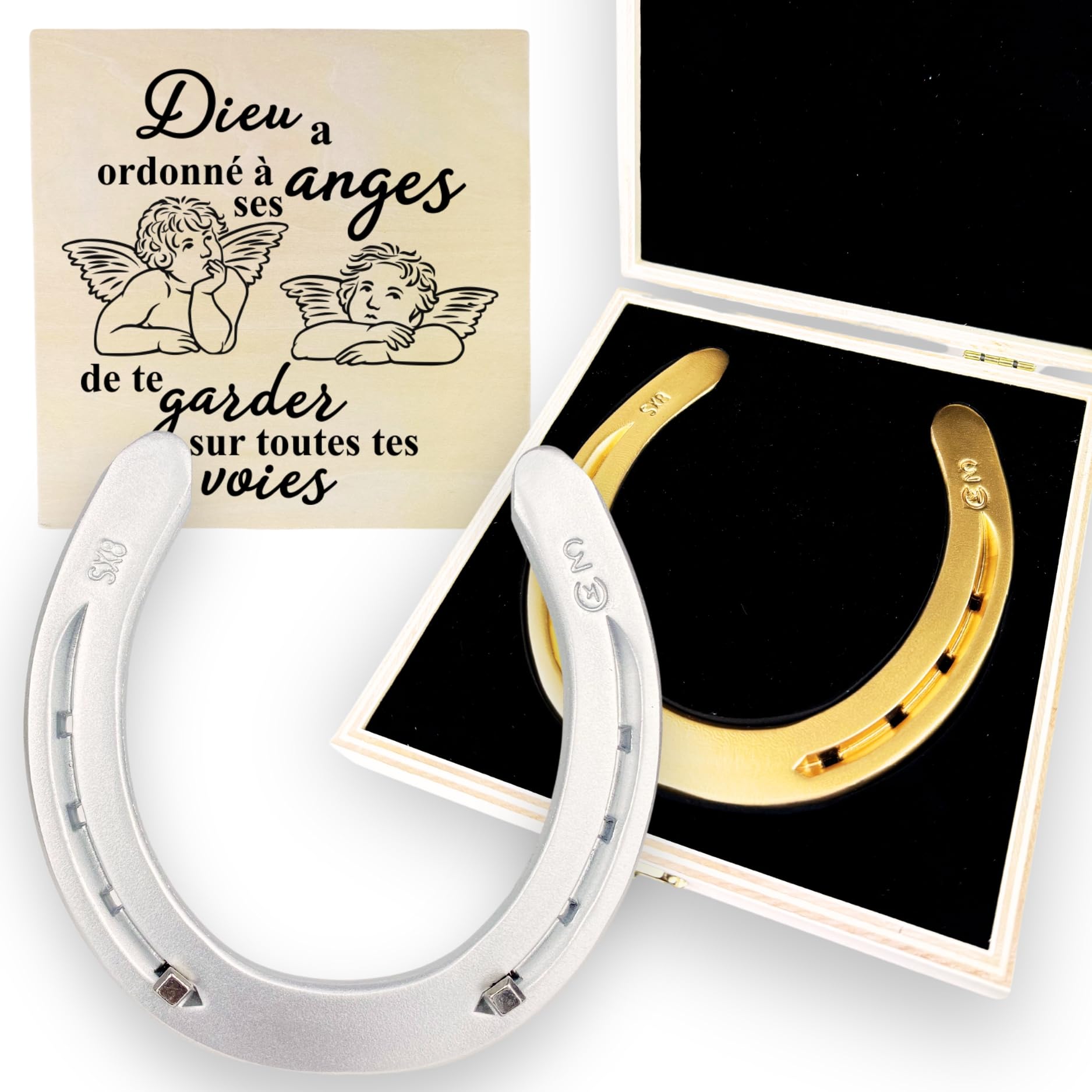 Fer à cheval lourd personnalisé pour un souvenir de naissance durable