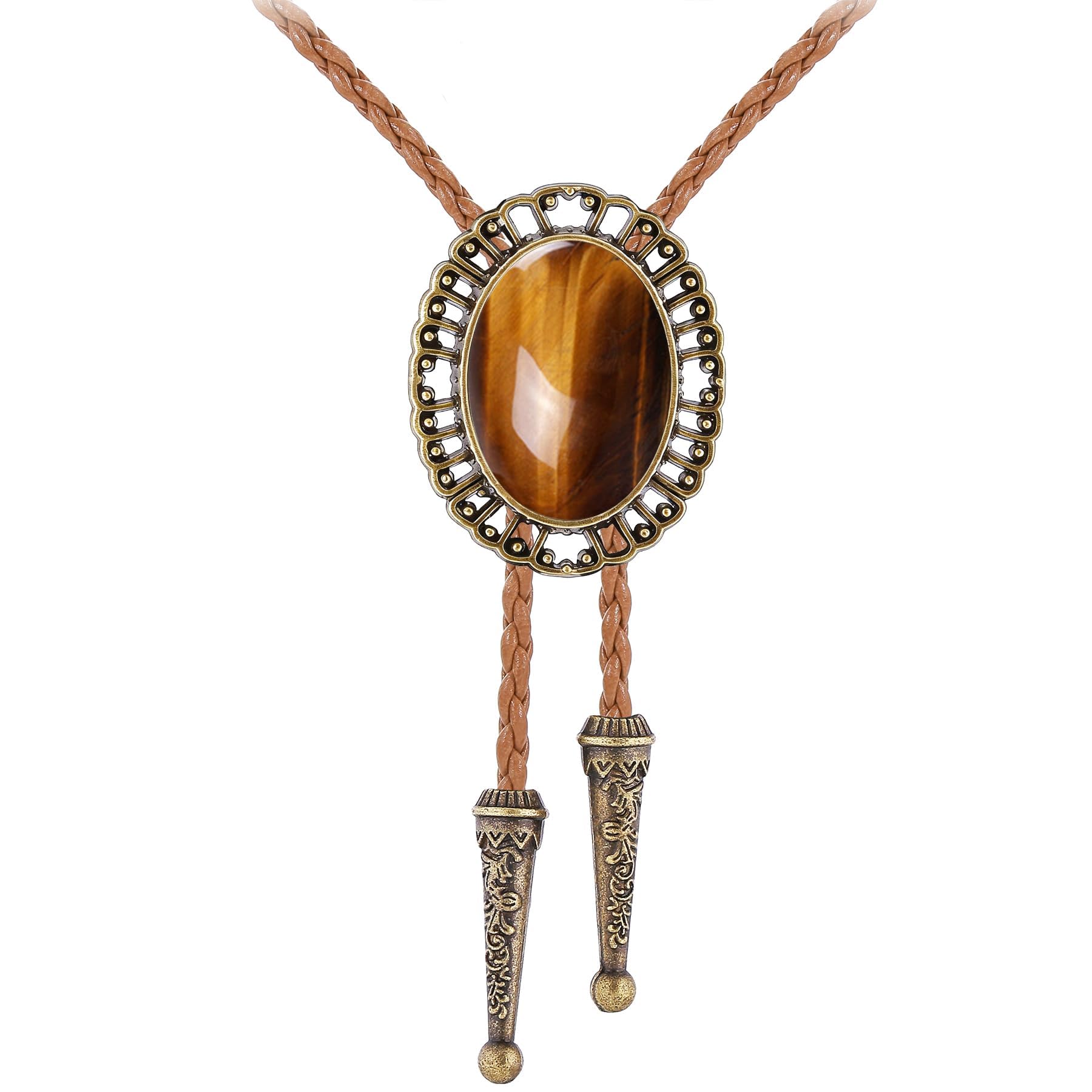 GelConnie Bolo Tie for Men Women Vintage Western Cowboy Necktie Adjustable