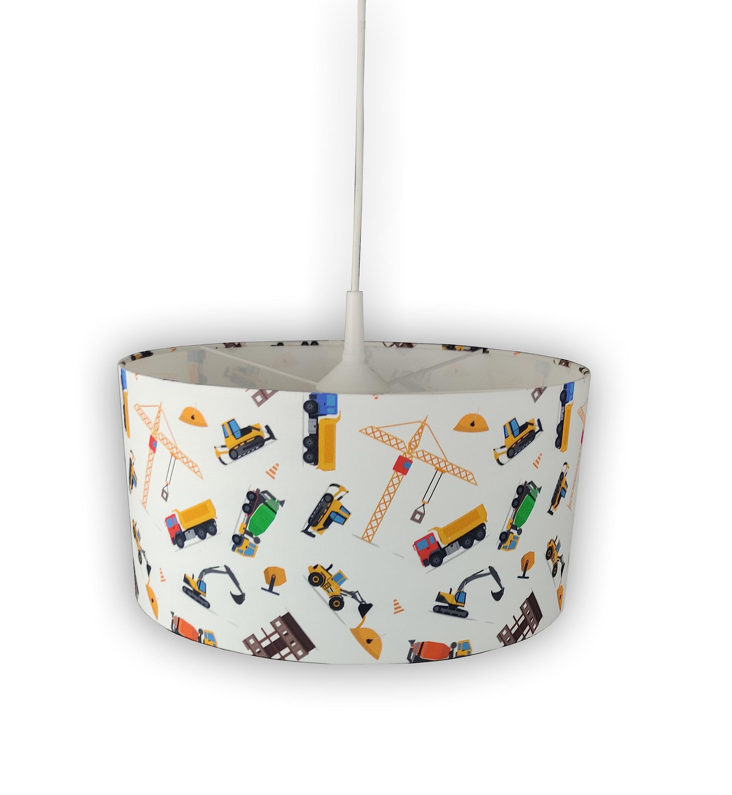 Lampe suspendue pour chantier en tissu avec suspension réglable et emballage éco