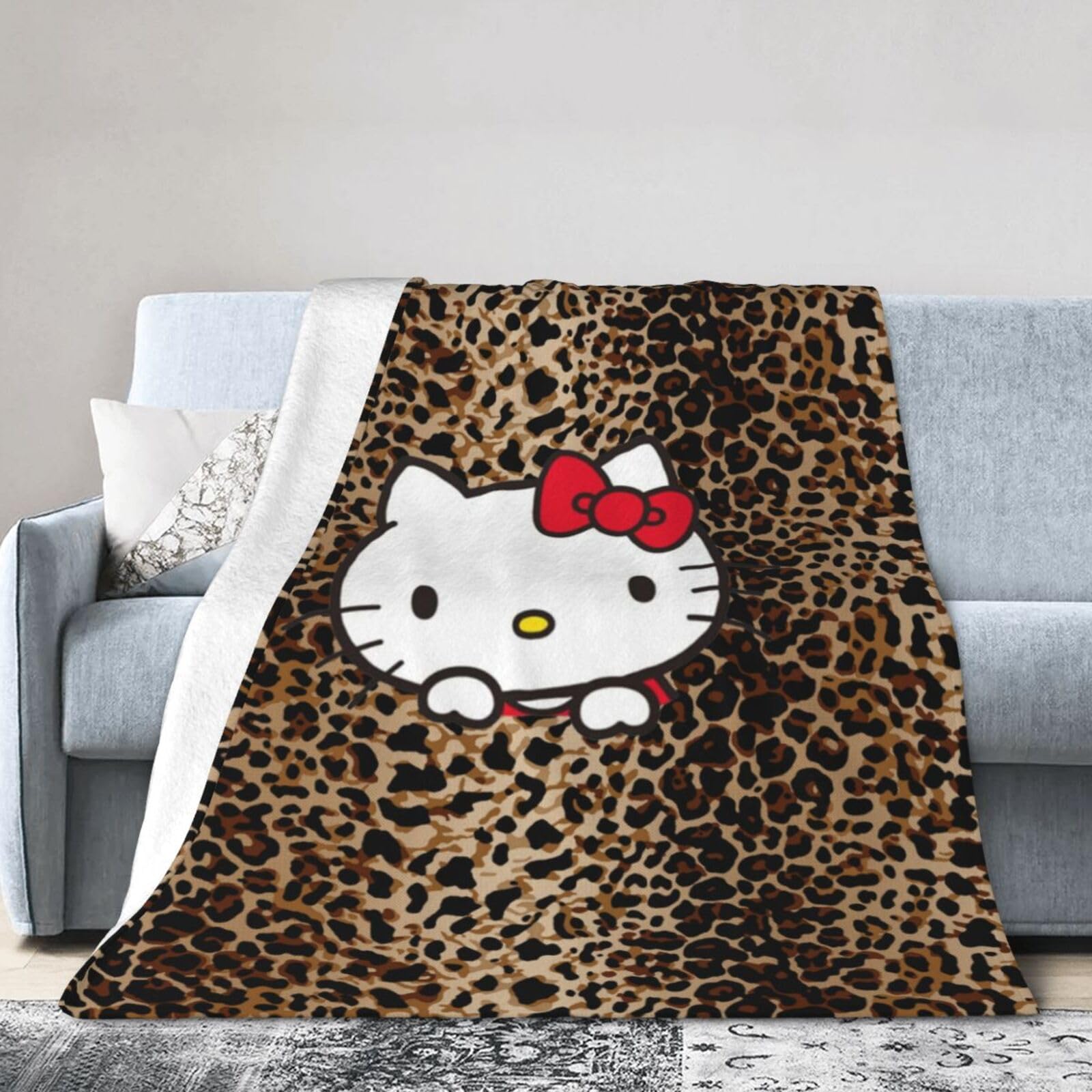 ハローキティ 毛布（ヒョウ柄）