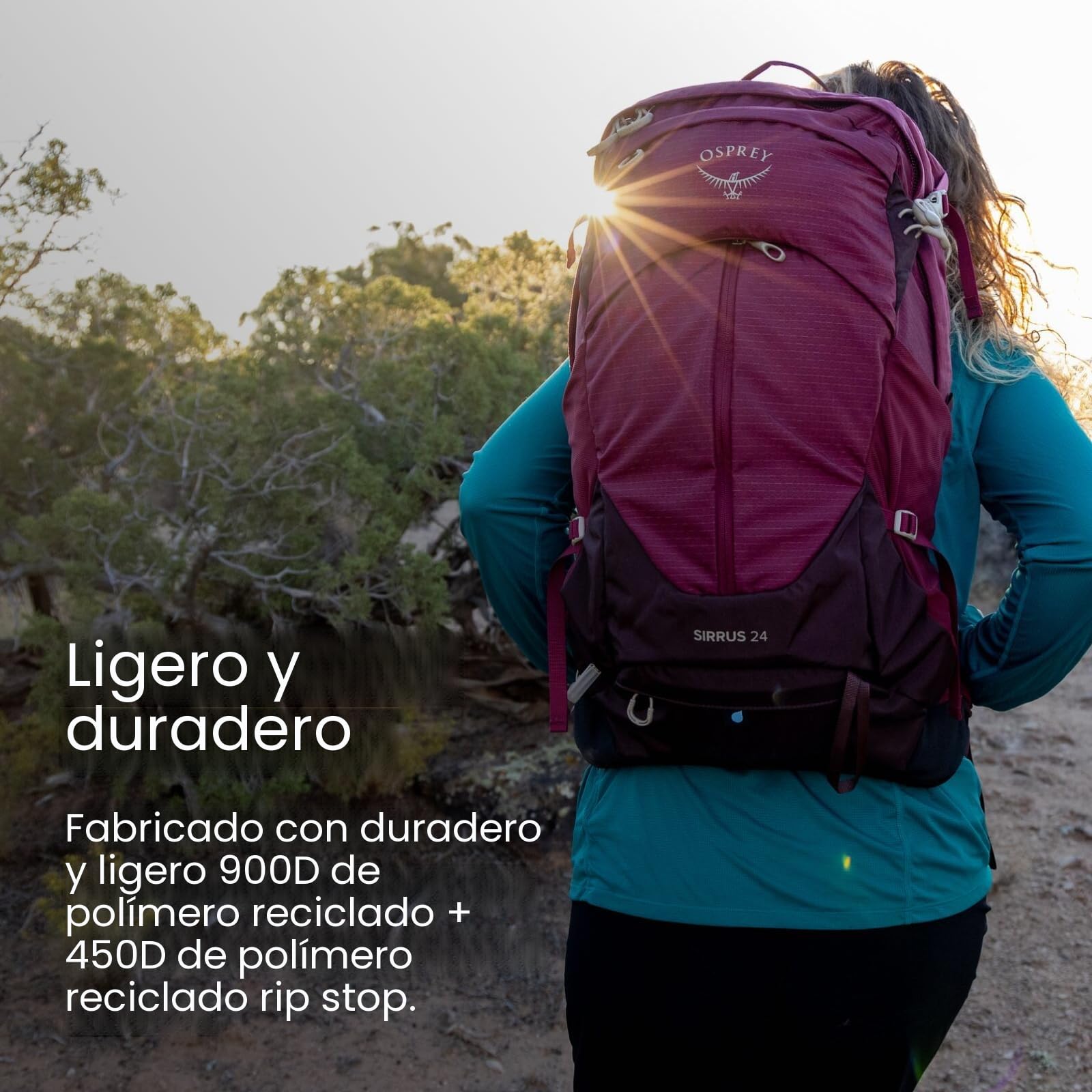 Osprey Sirrus Mujer Mochila, 24L, Succulent Green, O/S