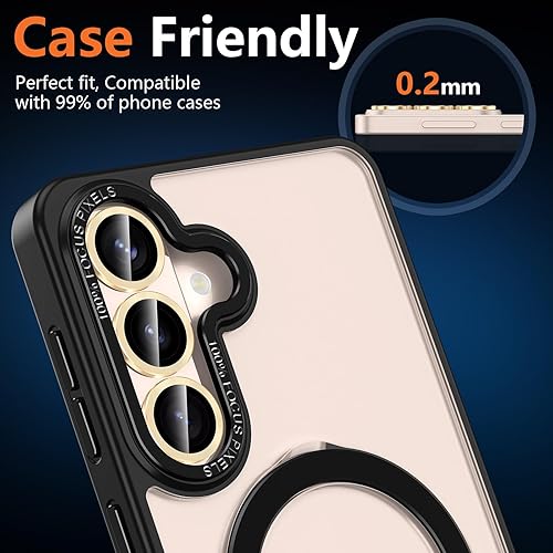 Vista 613 de para Samsung Galaxy Z Flip 7 Protector de Lente de Cámara, Cubierta de Lente de Vidrio Templado con Anillo de Metal Individual, [Fuerte Adhesión] 1