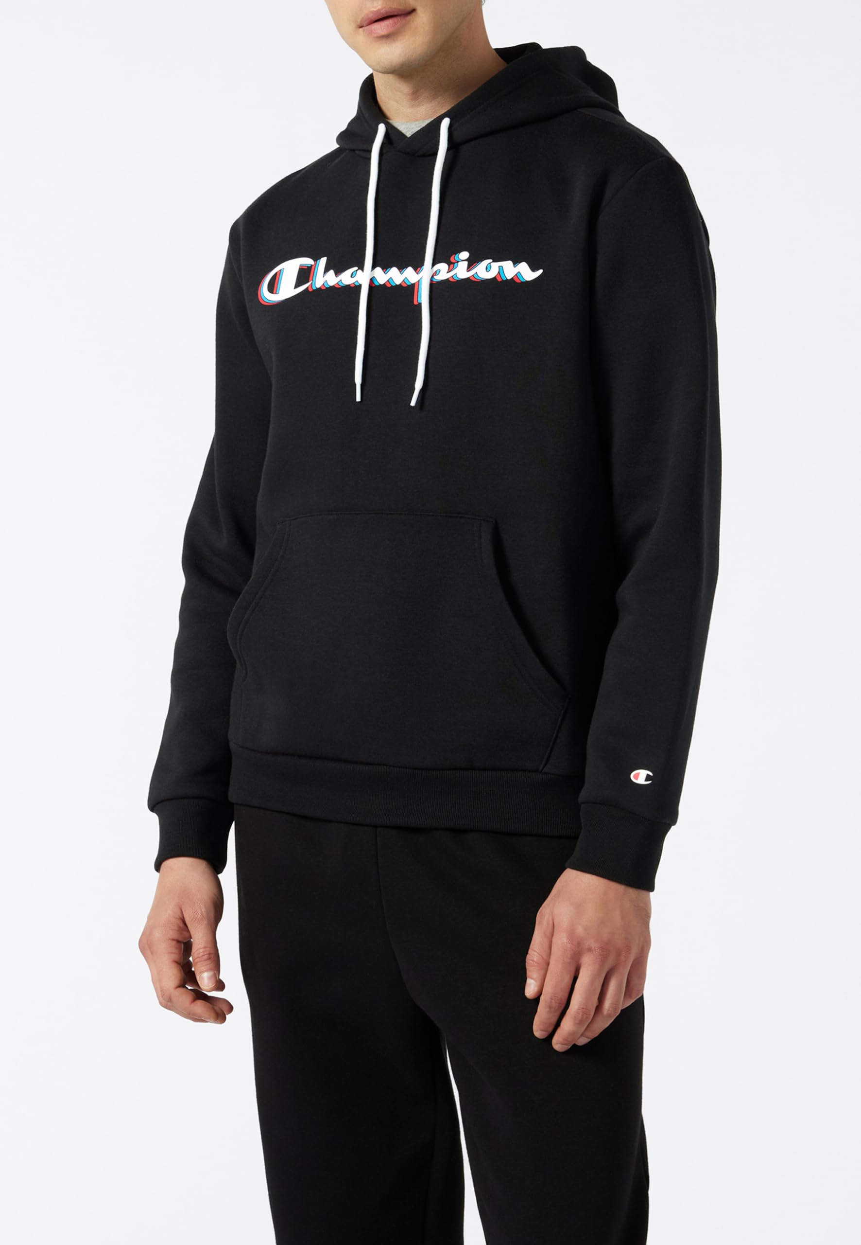 Champion Legacy Man - Big Logo Hoodie Felpa con Cappuccio Uomo (Pacco da 1)