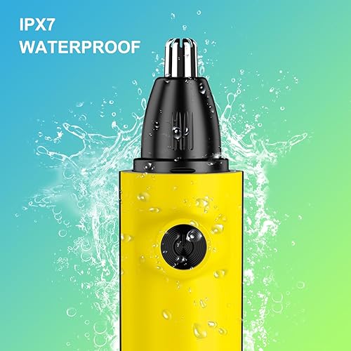 Miniatura 9 de Recortadora de vello de nariz para hombres, recortadora profesional sin dolor de cejas, facial y nariz para hombres y mujeres, IPX7 impermeable,