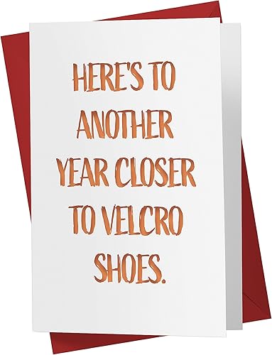 Karto Divertida tarjeta de cumpleaños para hombres y mujeres, tarjetas grandes de feliz cumpleaños de 5.5 x 8.5 pulgadas para mamá, papá, hermano,