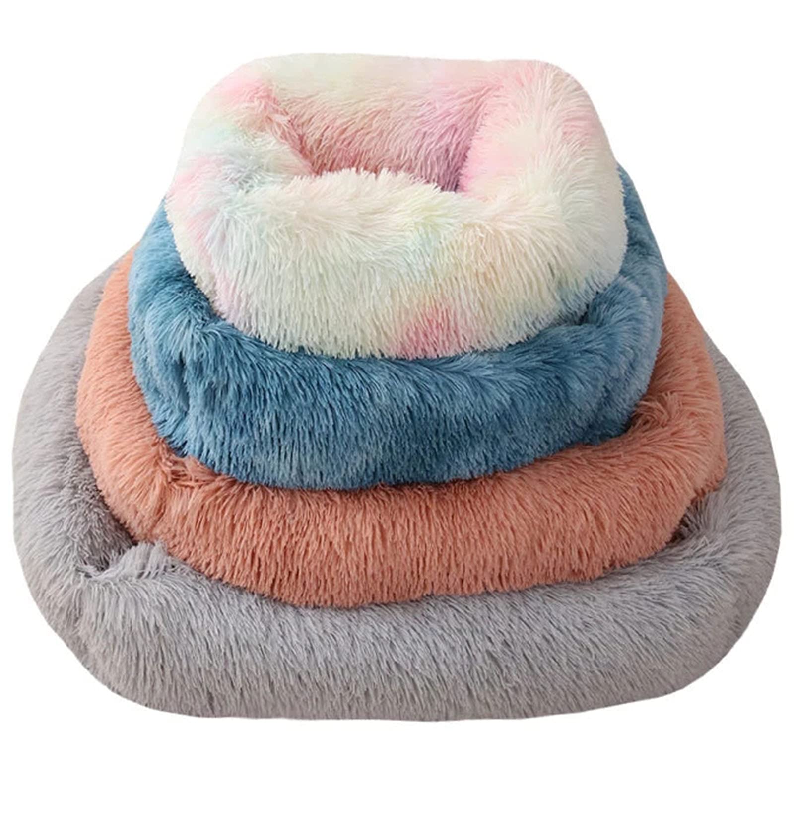 Grand Panier Chien,Tapis Chien Antidérapant,Panier Chat Moelleux De Chaud,Carré Dehoussable Lavage Facile,pour Chien Grande Taille Ou Chat,Dark Gray,L (66 * 56 * 18)