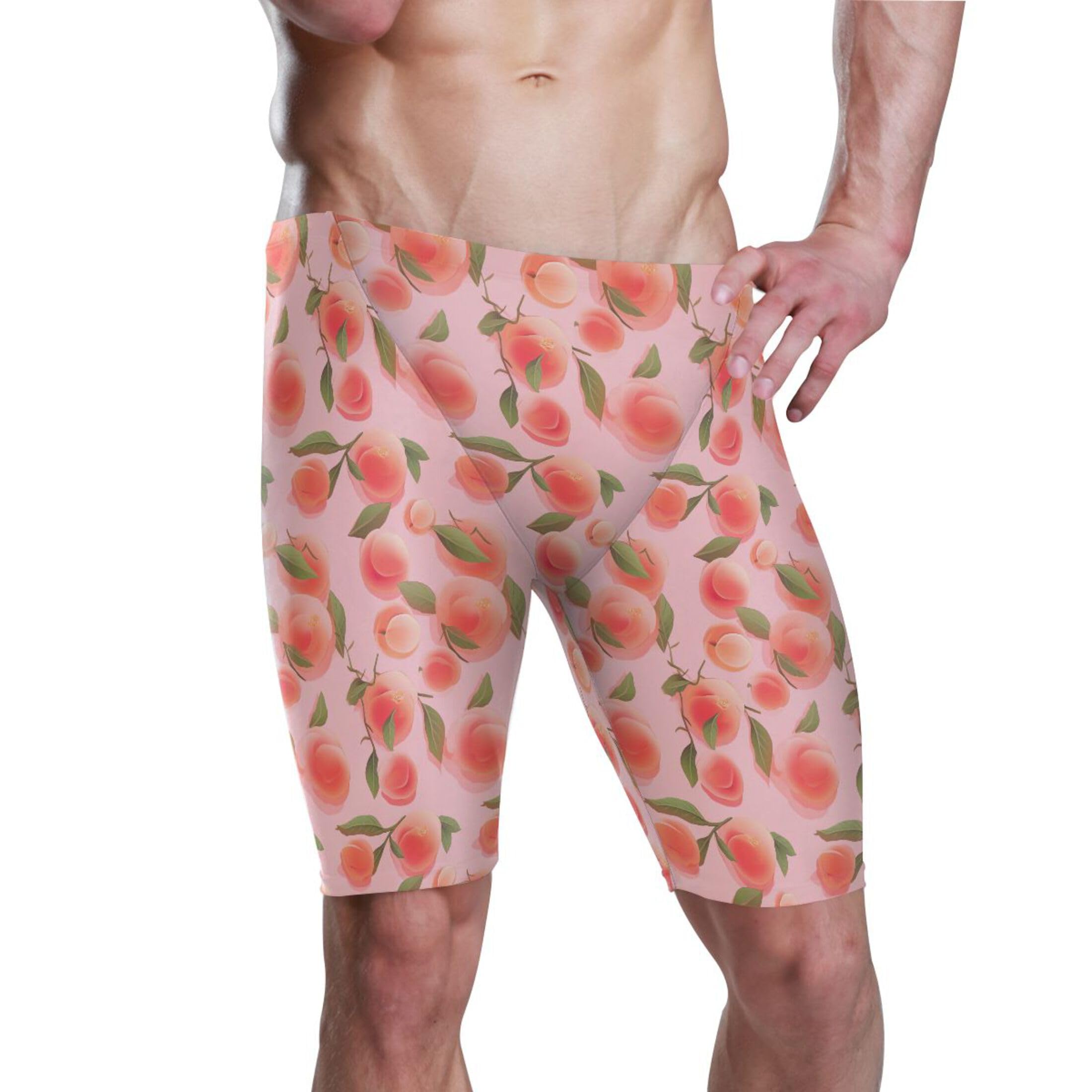 Peach Fruit Men's Swim Jammers Racing & Training Swimsuit Fast, Flexible,Comfortable XXXL B0402685