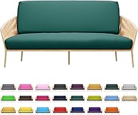 Vista 15 de MoNiBloom Funda elástica para futón individual, sin brazos, funda para sofá sin brazos, protector de muebles, funda lavable con cremallera