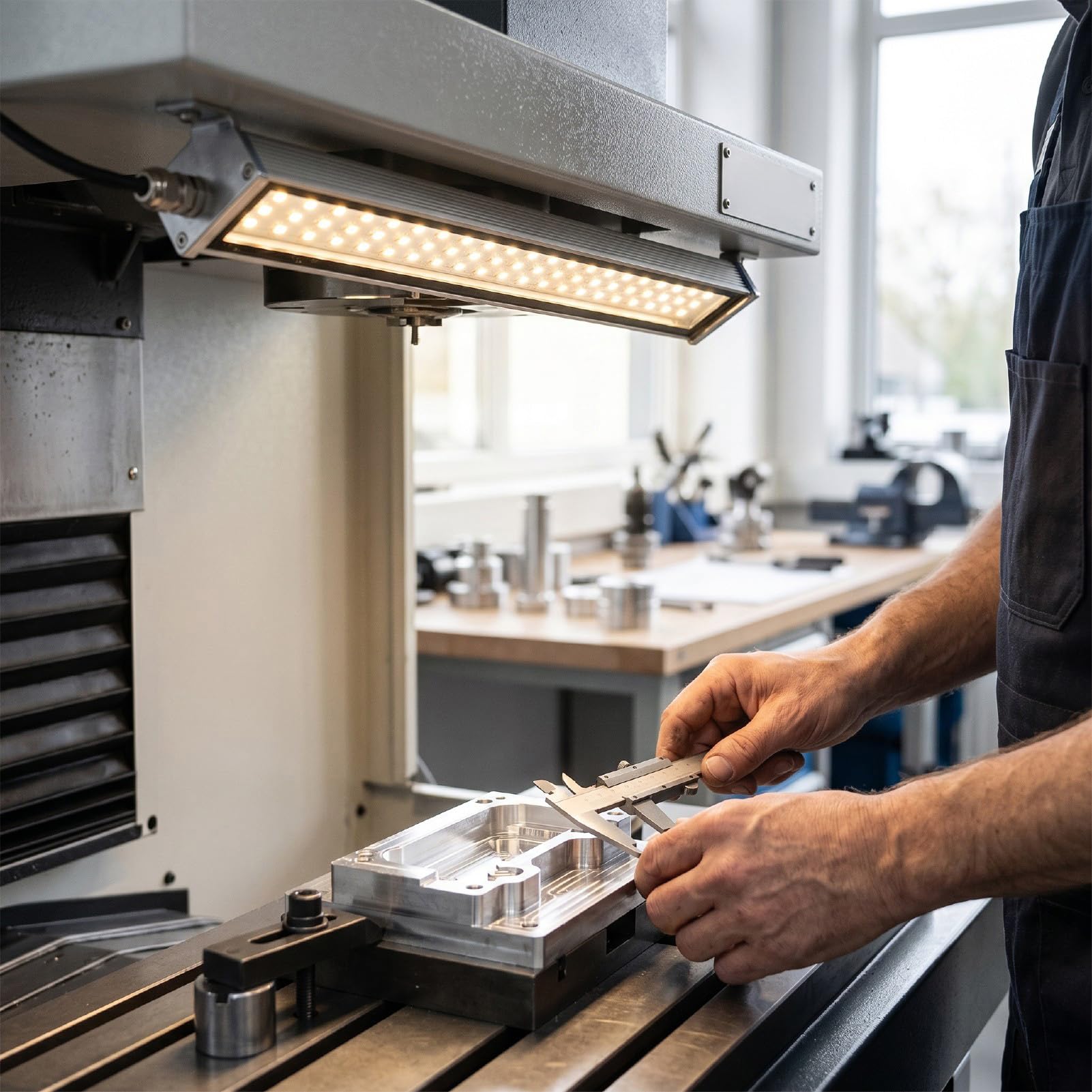 LED-Maschinenarbeitsleuchte, 12-W-Industrieröhrenleuchte aus Aluminiumlegierung mit IP65 Rostfrei, für CNC-Maschinendrehmaschinen-Werkstattfabrik