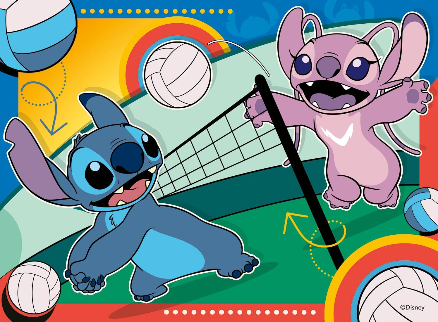 Ravensburger Sporty Stitch Jigsaw Puzzle Set - 12, 16, 20, 24 Pieces