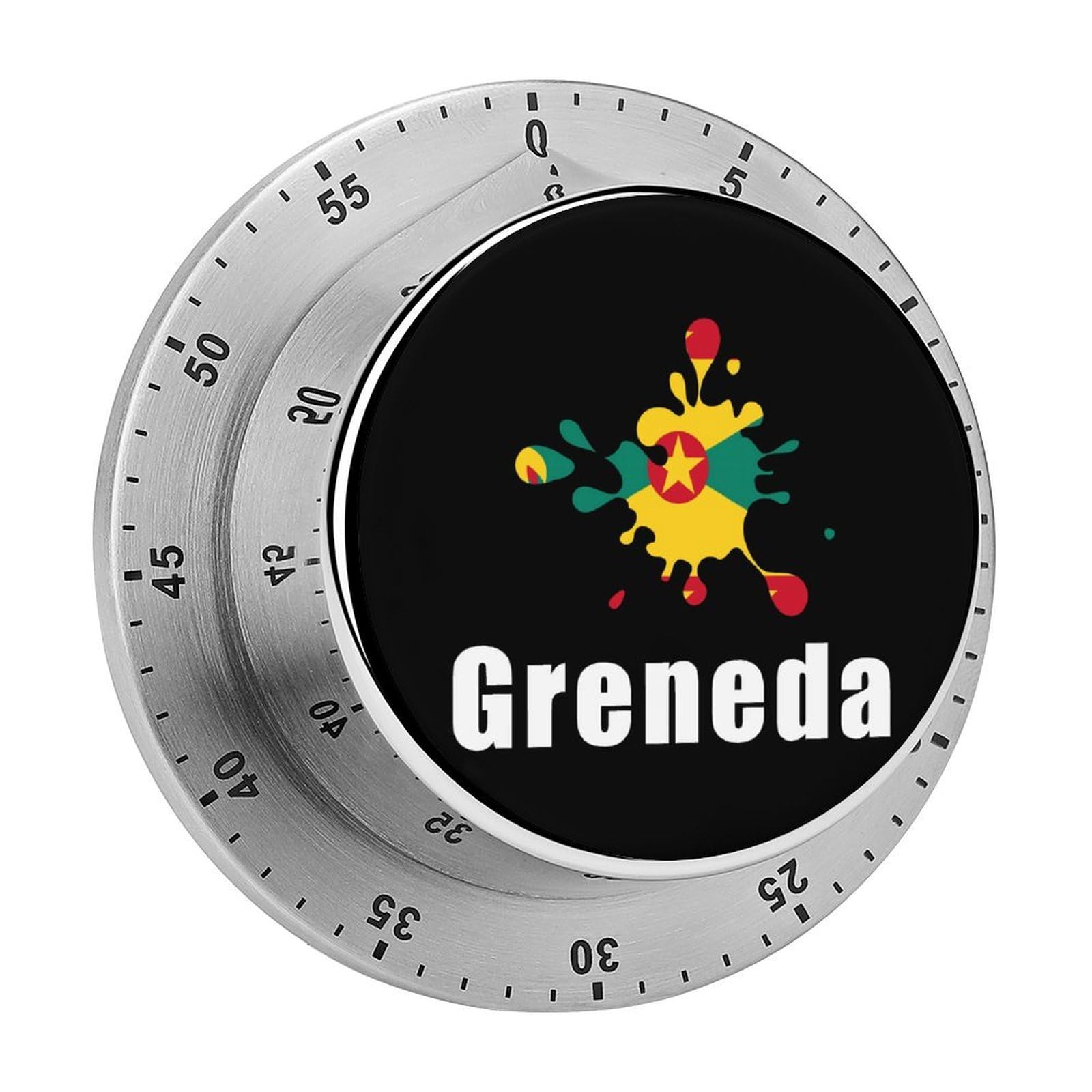 Flag of Grenada Magnetic Timer for Kitchen Cooking Productivity Stainless Steel Timers with Alarm