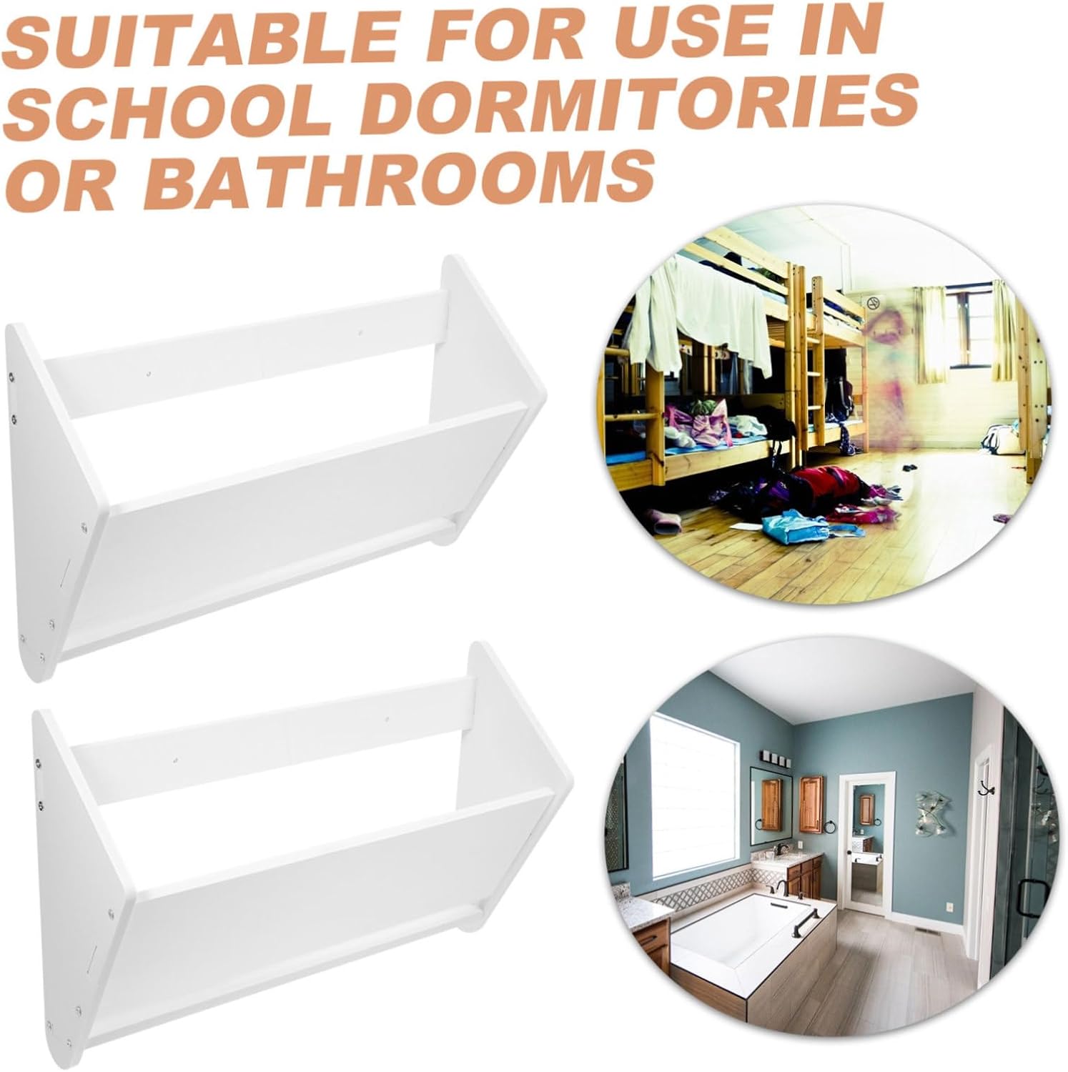 2pcs Easy to Clean Safe Material Slippers Rack Multi-Function Wall-Mounted Shoe Organizer for Home Door Back Storage