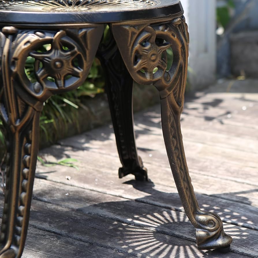 TangXiaoQiアウトドア鋳造アルミテーブルチェア3点セット 1度のみ使用