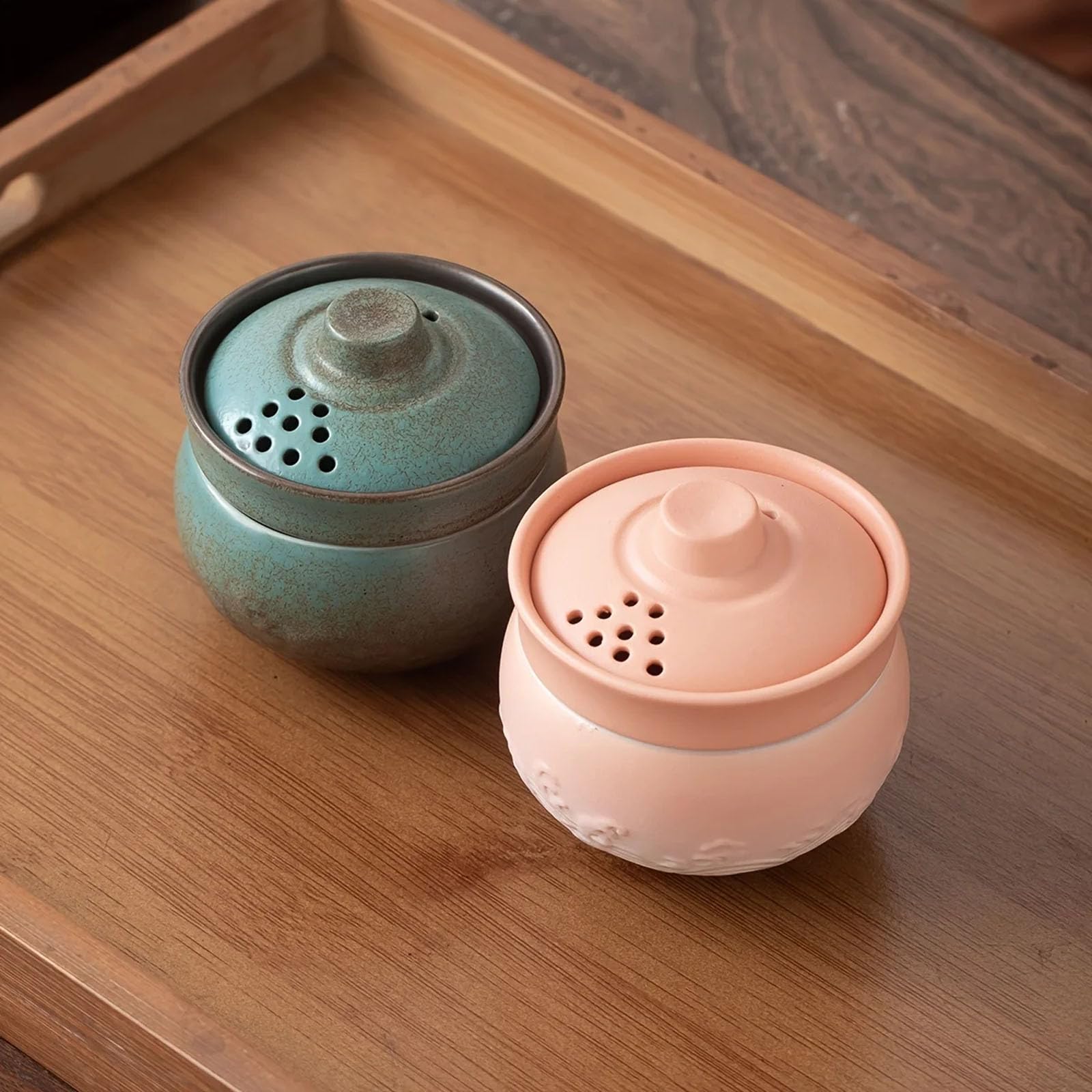 Ensemble de Brassage Portable, théière et Tasse à thé en, Green