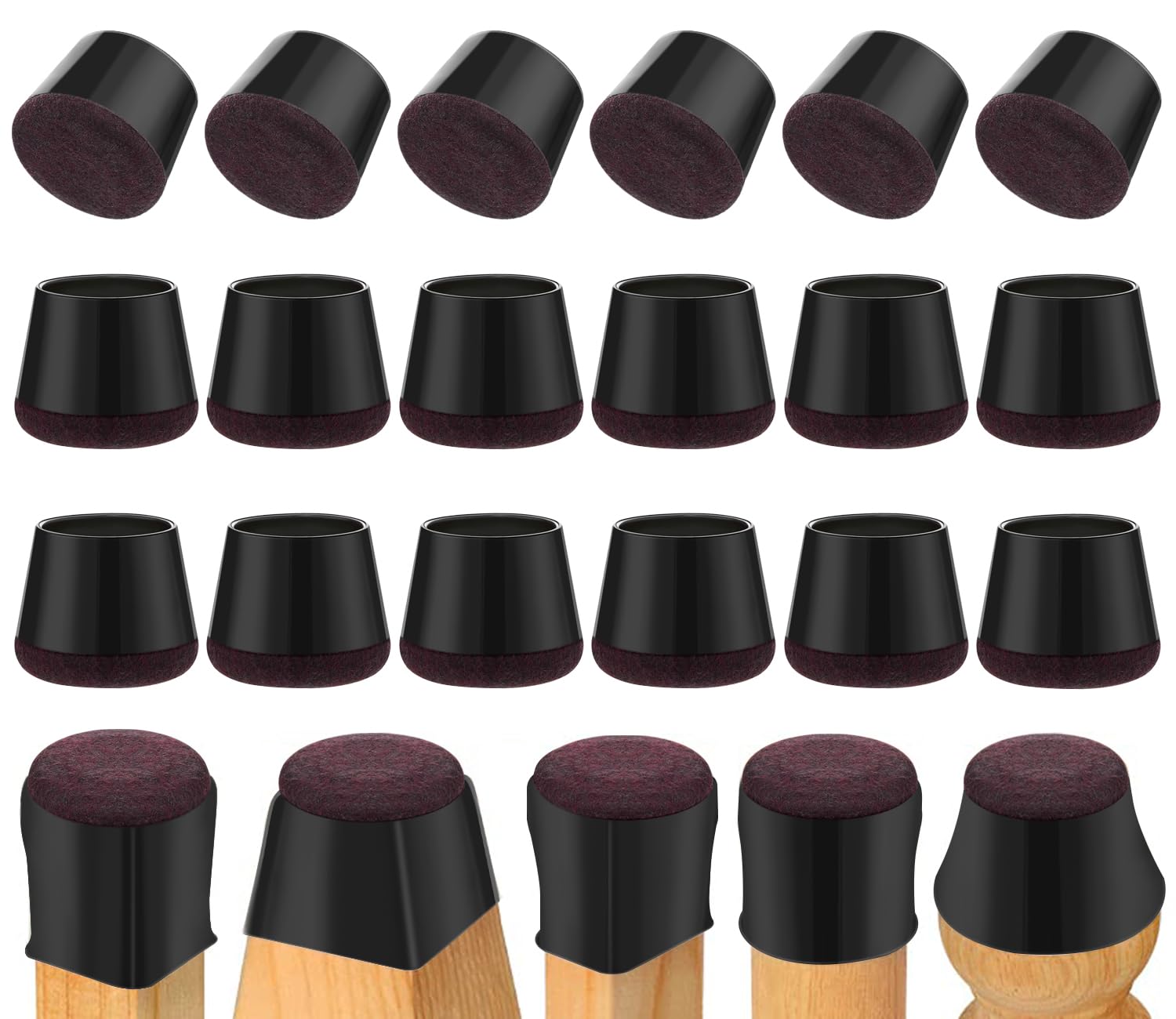 Gommini Per Sedie Fyeeleat - 40 Pezzi, Diametro 15-21 Mm, Protezione Antiscivolo E Antirumore - Foto 8