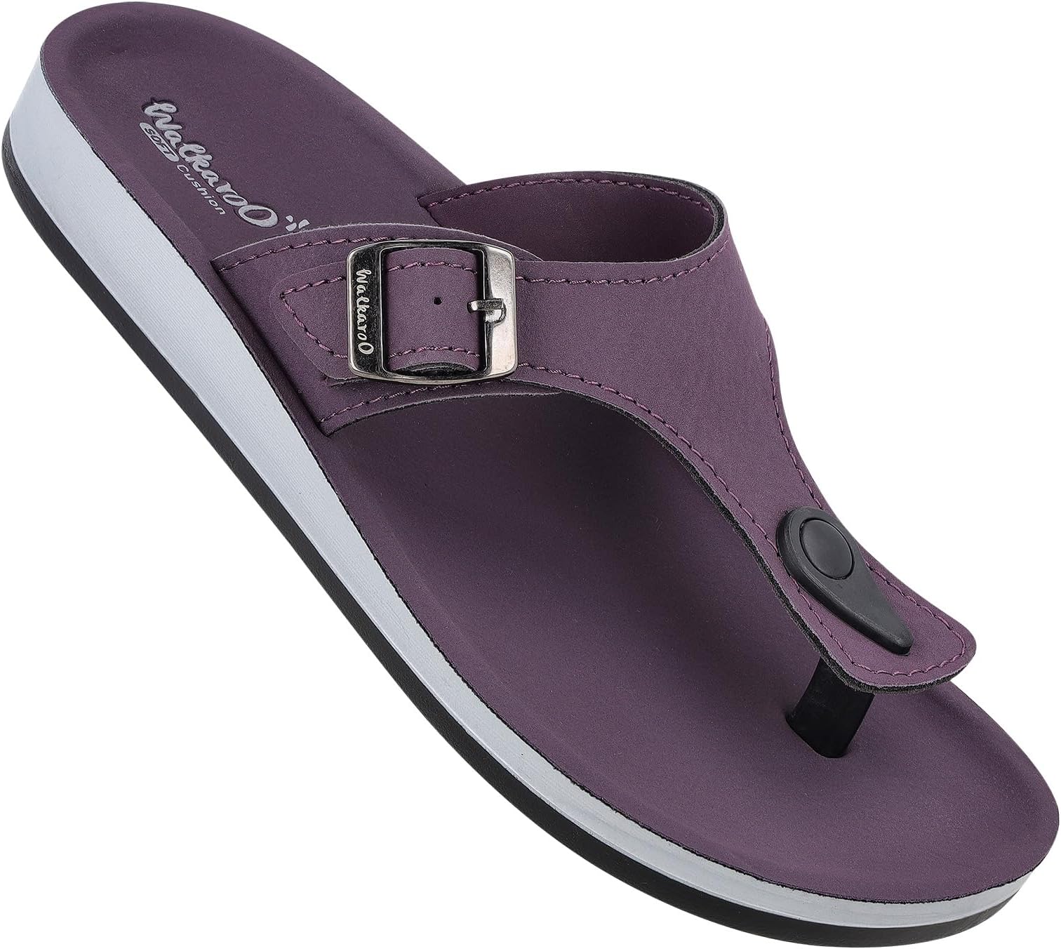 WALKAROO Women's Fashion Sandals with Cushion Sole, Toe Seperator, Broad Straps and Lightweight - WE2349