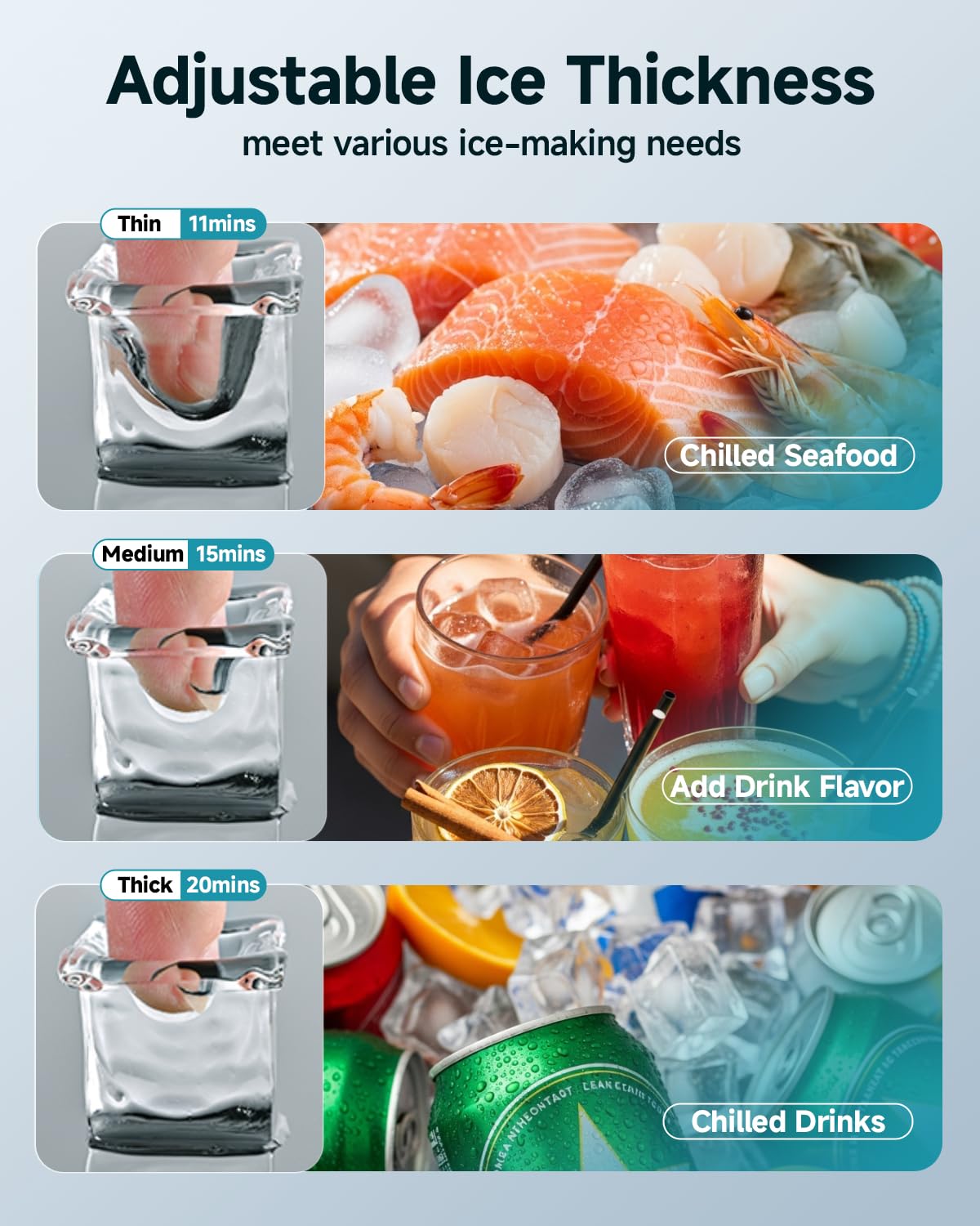 Euhomy Portable Countertop Ice Maker - 9 Cubes In 6 Mins, 26lbs/Day, Self-Cleaning With Ice Scoop & Basket, Compact For Home/Kitchen/Office/RV (Pink) on Fridge.com - View 3