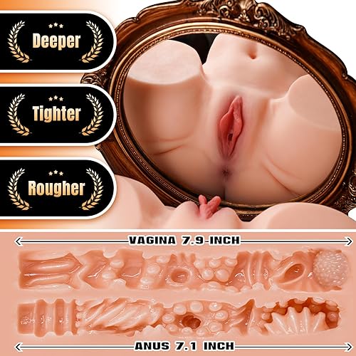 Miniatura 48 de Coño de bolsillo para hombres, juguetes sexuales para hombres, masturbadores masculinos, muñeca sexual realista para adultos, manos libres, trazo 3D