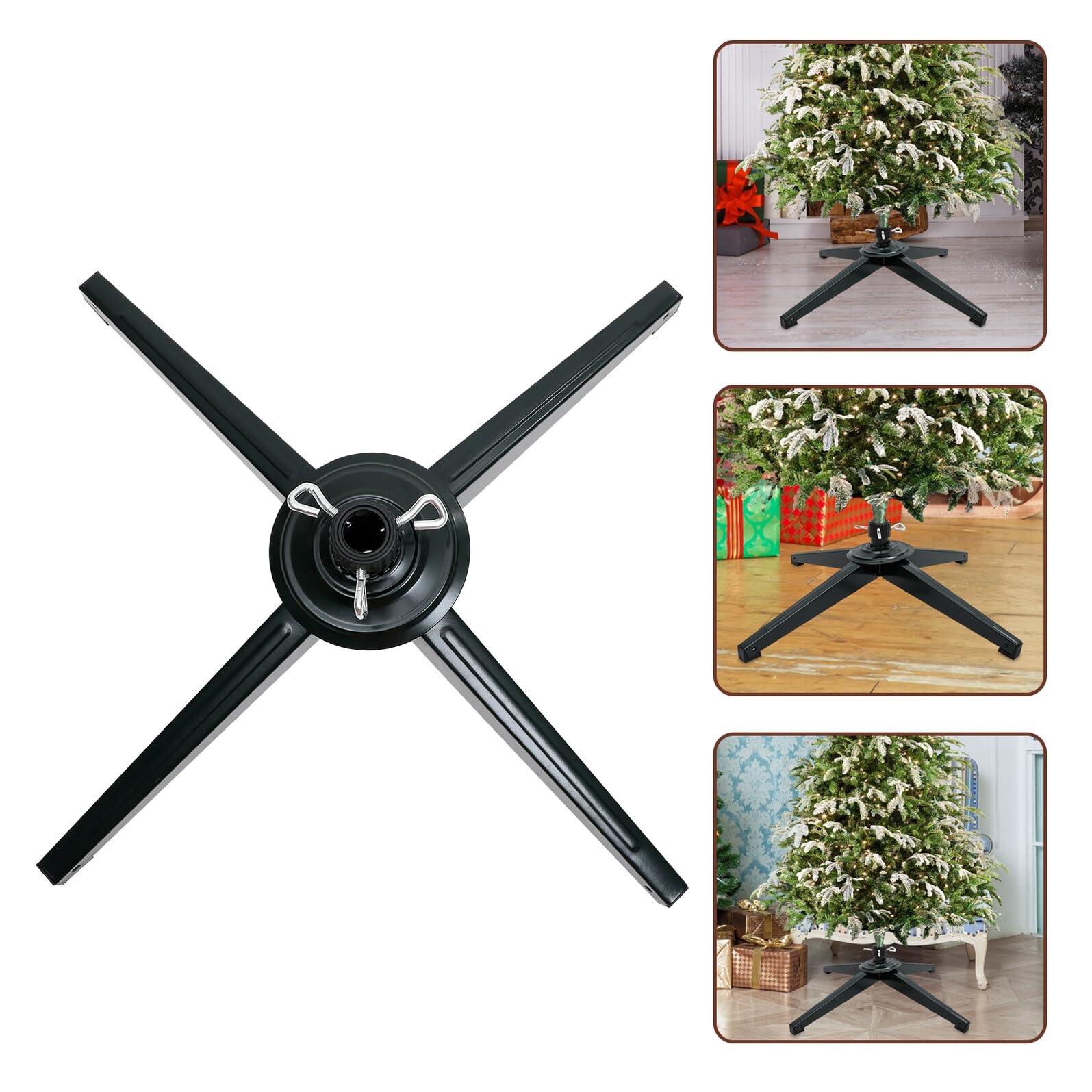 Veemoon Base del Árbol de Navidad Soporte para Árbol de Navidad Artificial Hogar Interiores