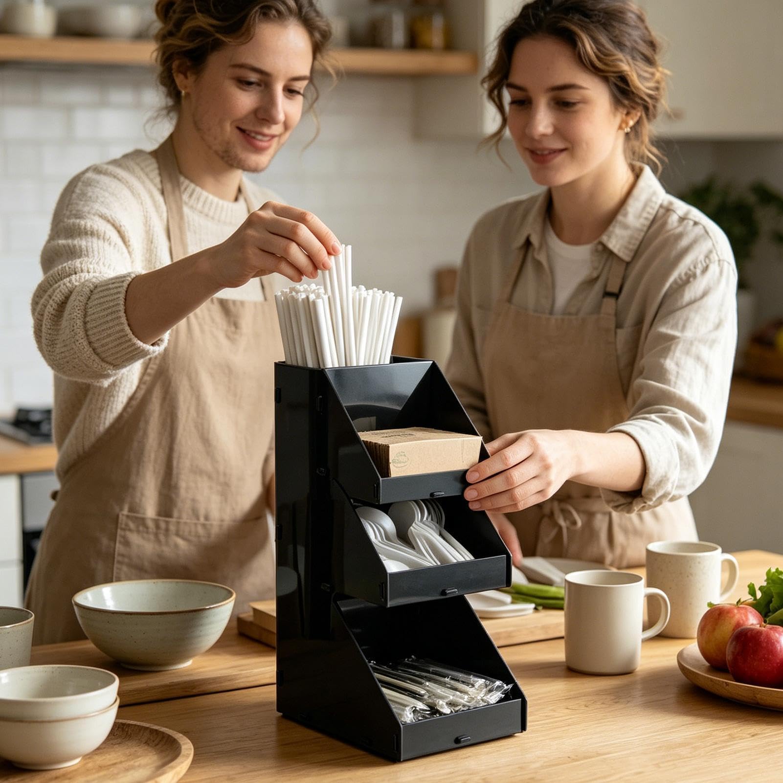 Generico Porta Spezie Espositore a 3 Livelli | Supporto per Organizer Condimenti per Dispensa e Piano Cucina