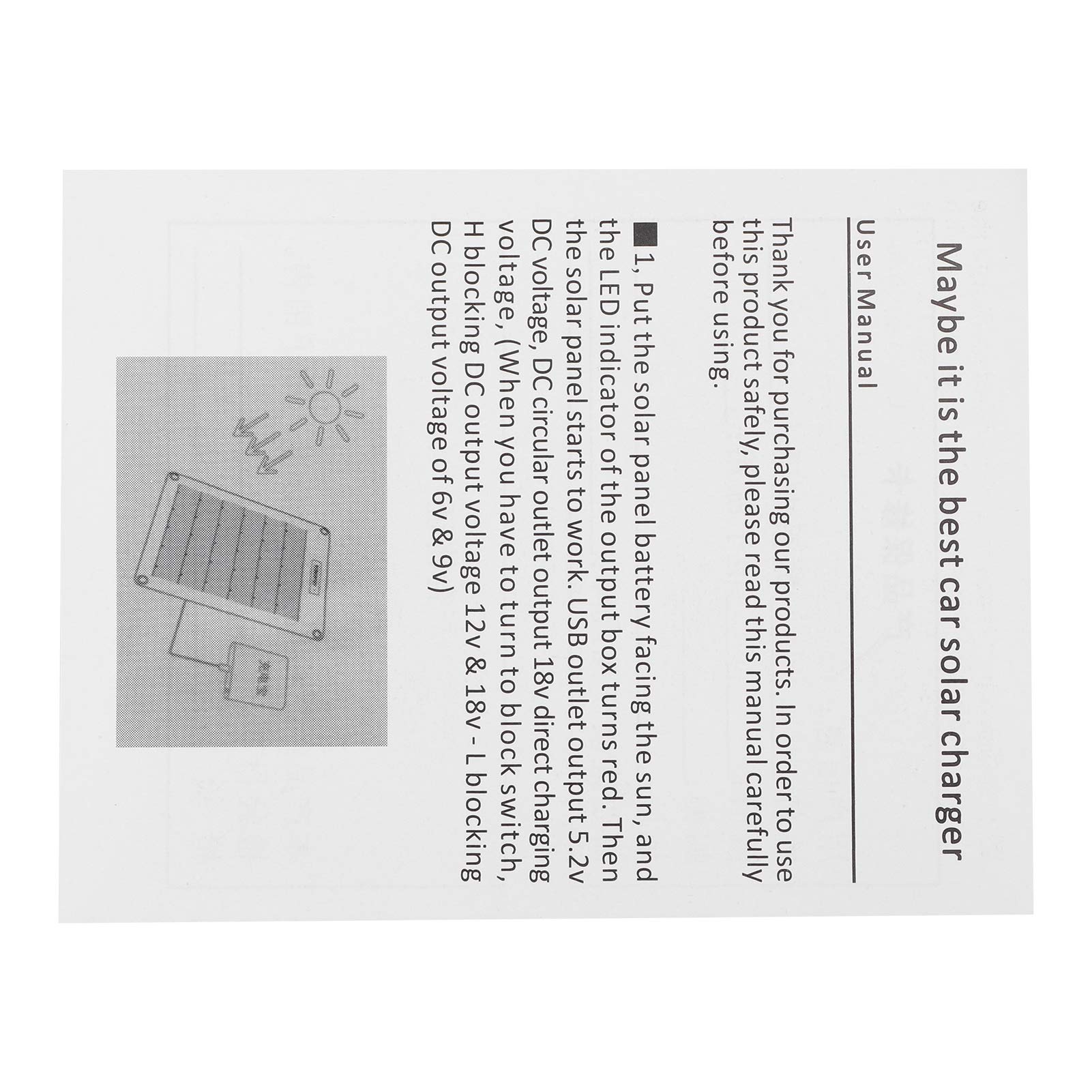 Dioche Modulo Cella Pannello Solare Portatile da 100 W Monocristallino per Rimorchi per Auto, Yacht, 12/24 V, Uscita USB