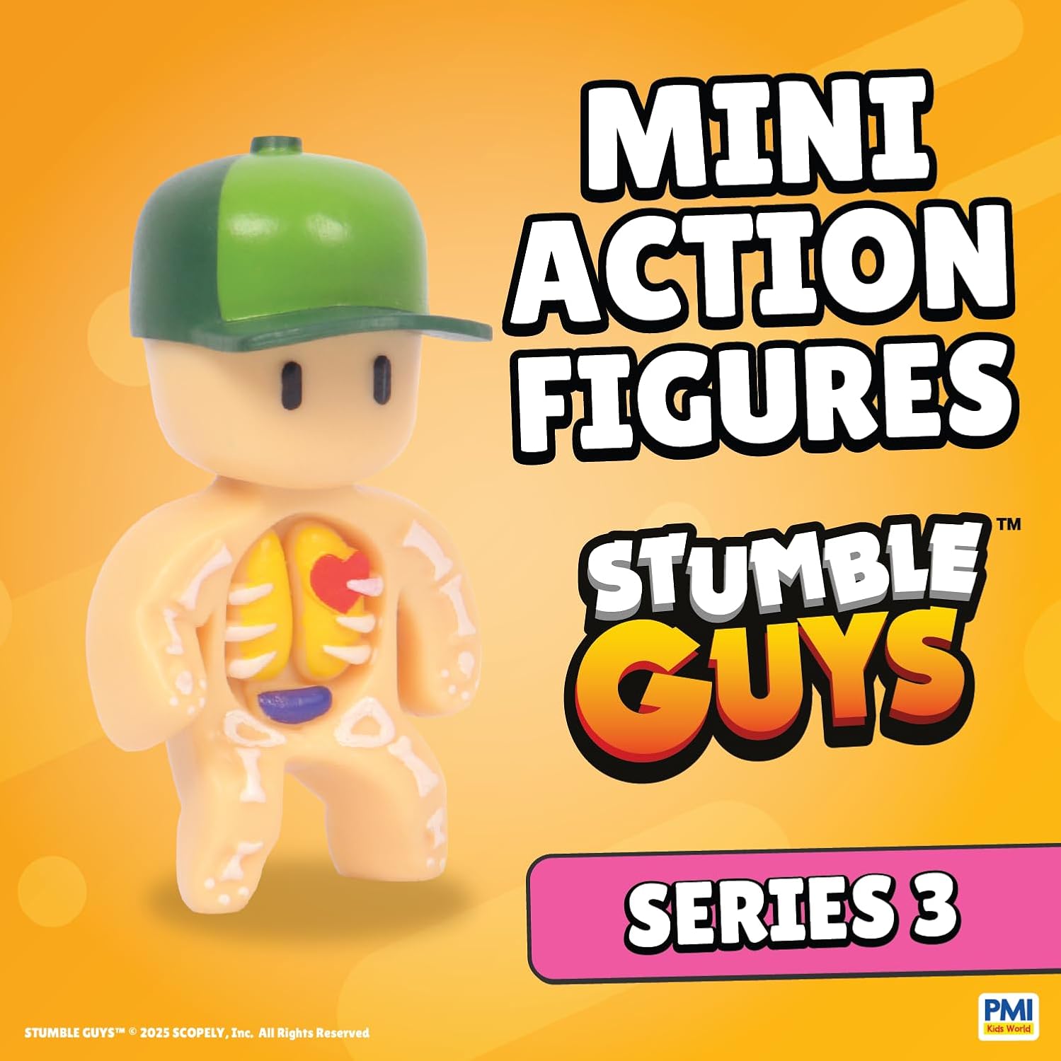 P.M.I. Stumble Guys Series 3 Mini Articulated Action Figures 6-Pack Box (SG3306A)