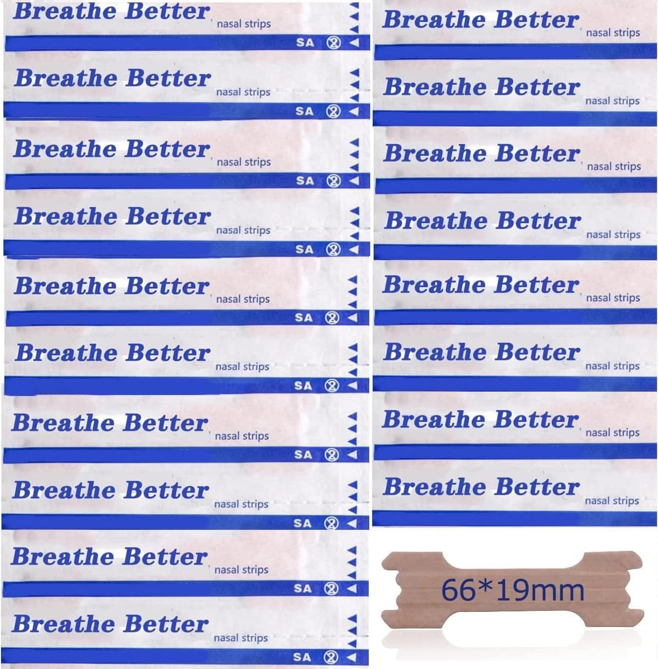 50 Pcs Large Nasal Strips to Reduce Snoring Drug-Free Works Instantly to Improve Sleep Relieve Nasal Congestion (50Count)