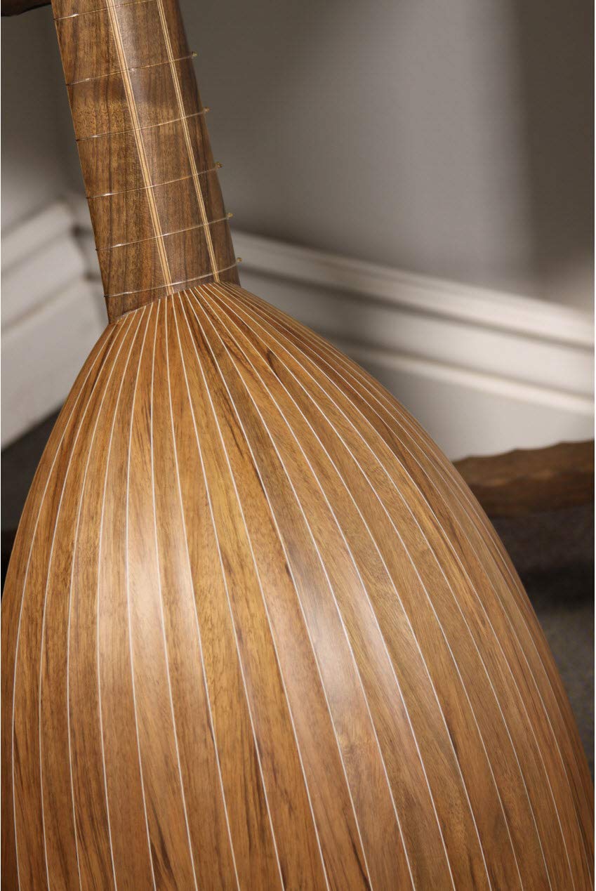 7-Course Walnut Lute Package Includes: Roosebeck Deluxe 7-Course Walnut Lute W/Gig Bag + Roosebeck 7-Course Descant Lute String Set + Snark Clip-On Chromatic Tuner - Image 6