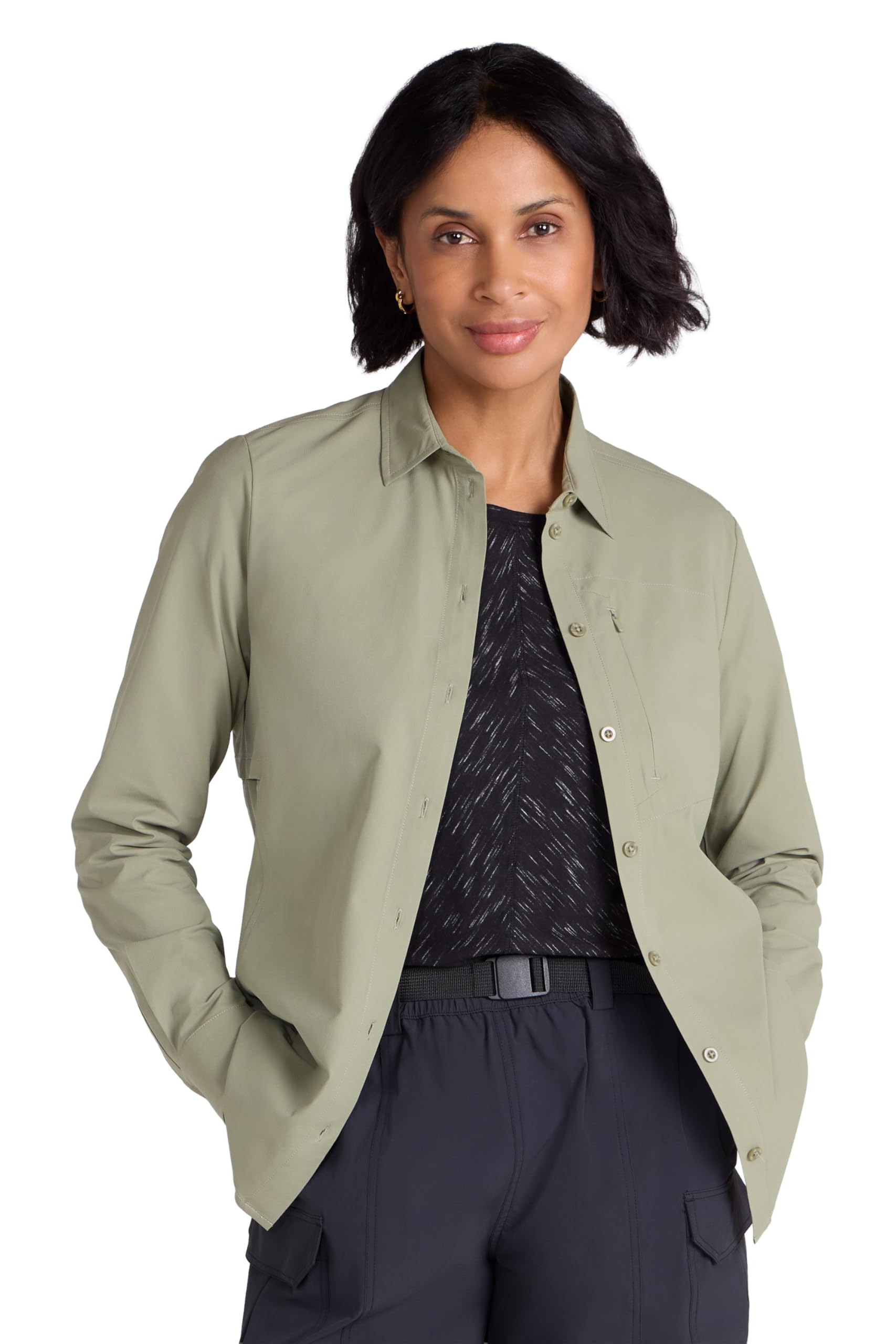 Mountain Warehouse Tahiti Womens Quick Dry Shirt Khaki 16