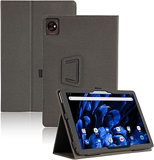 Blackview Oscal Pad 60 ケース Blackview Oscal Pad 70 ケース Oscal Pad 60/Oscal Pad 70 カバー10.1 インチ Pokaas 専用ケース タブレットケース ハンドストラップ付き 持ちやすい スタンド機能付き マグネット内蔵 着脱簡単 脱落防止 全面保護 (Blackview Oscal Pad 60 10.1, ブラック)