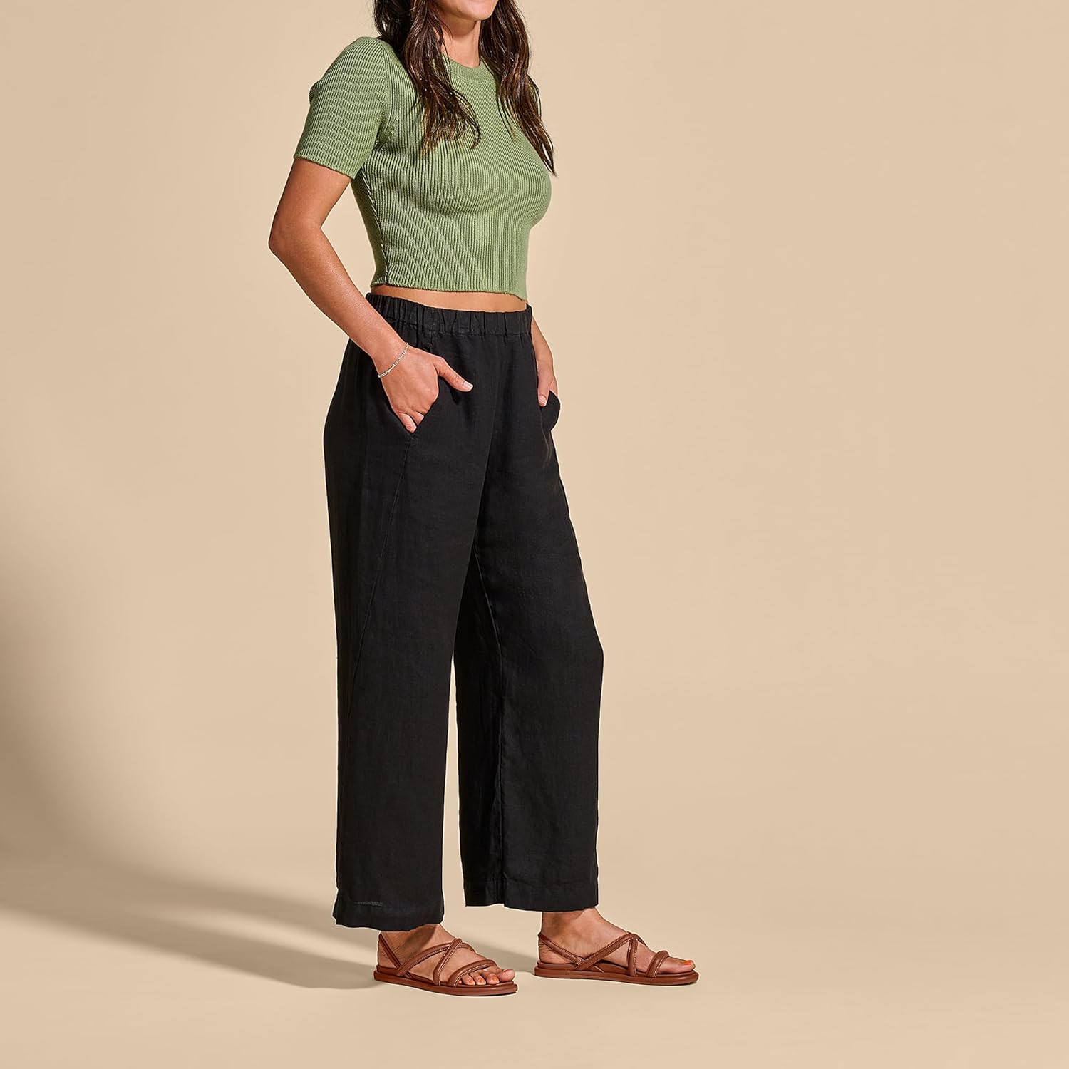 OLUKAI Tiare Women's Strappy Sandals, Premium Leather & Stylish Design, All-Day Comfort & Support - Image 6