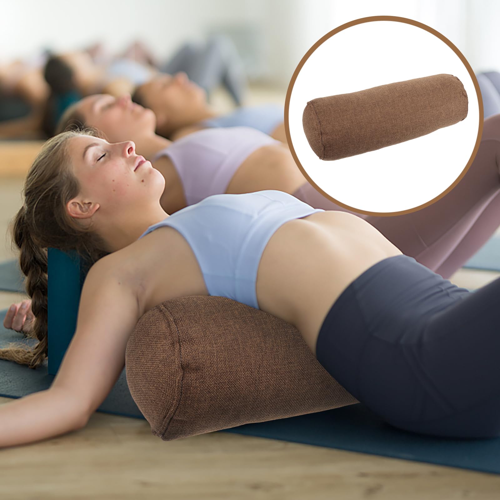 Almohada De Soporte Cervical Para Pilates Y Yoga | Espuma Viscoelástica | Antideslizante Para Gimnasio En Casa Y Exterior