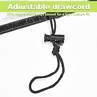 Vista 5 de Funda para Silla Apilable de Exterior Impermeable, Uranshin Fundas para Muebles de Patio Exterior Sillas Apiladas 210D, Fundas para Sillas