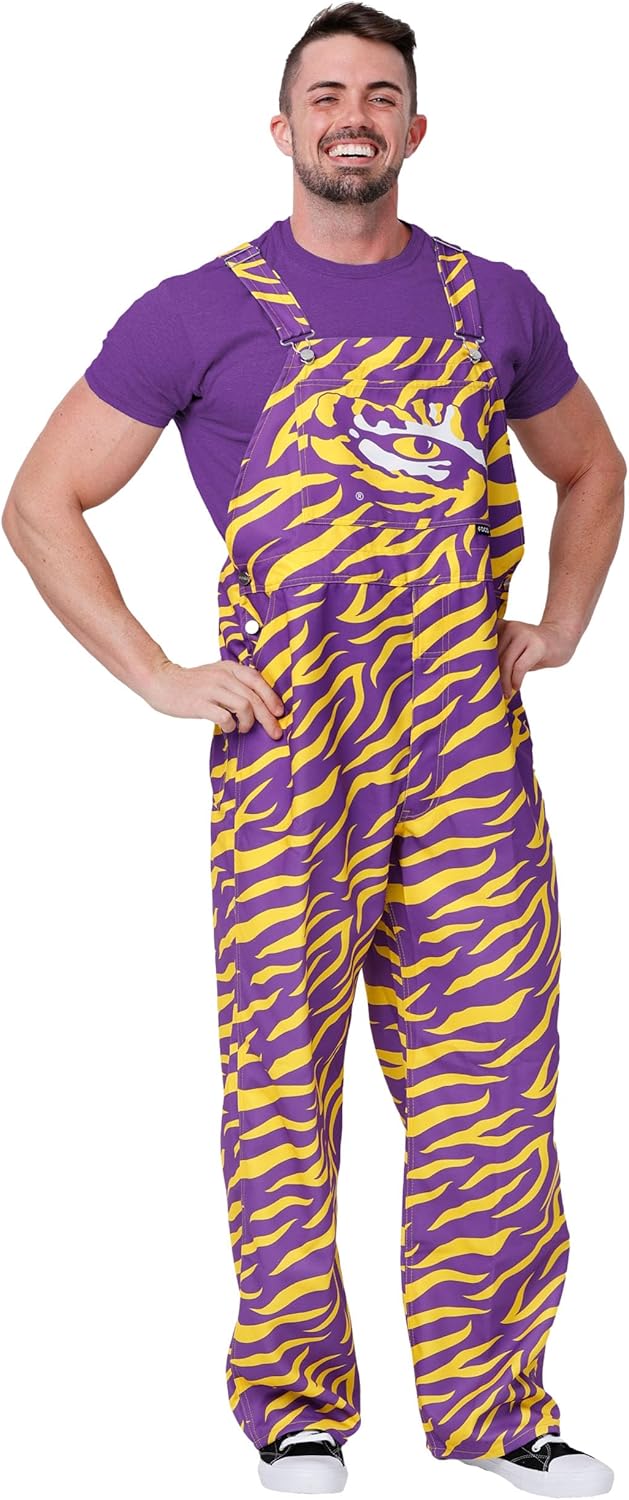 FOCO NCAA mens Ncaa College Team Logo Bib Overalls