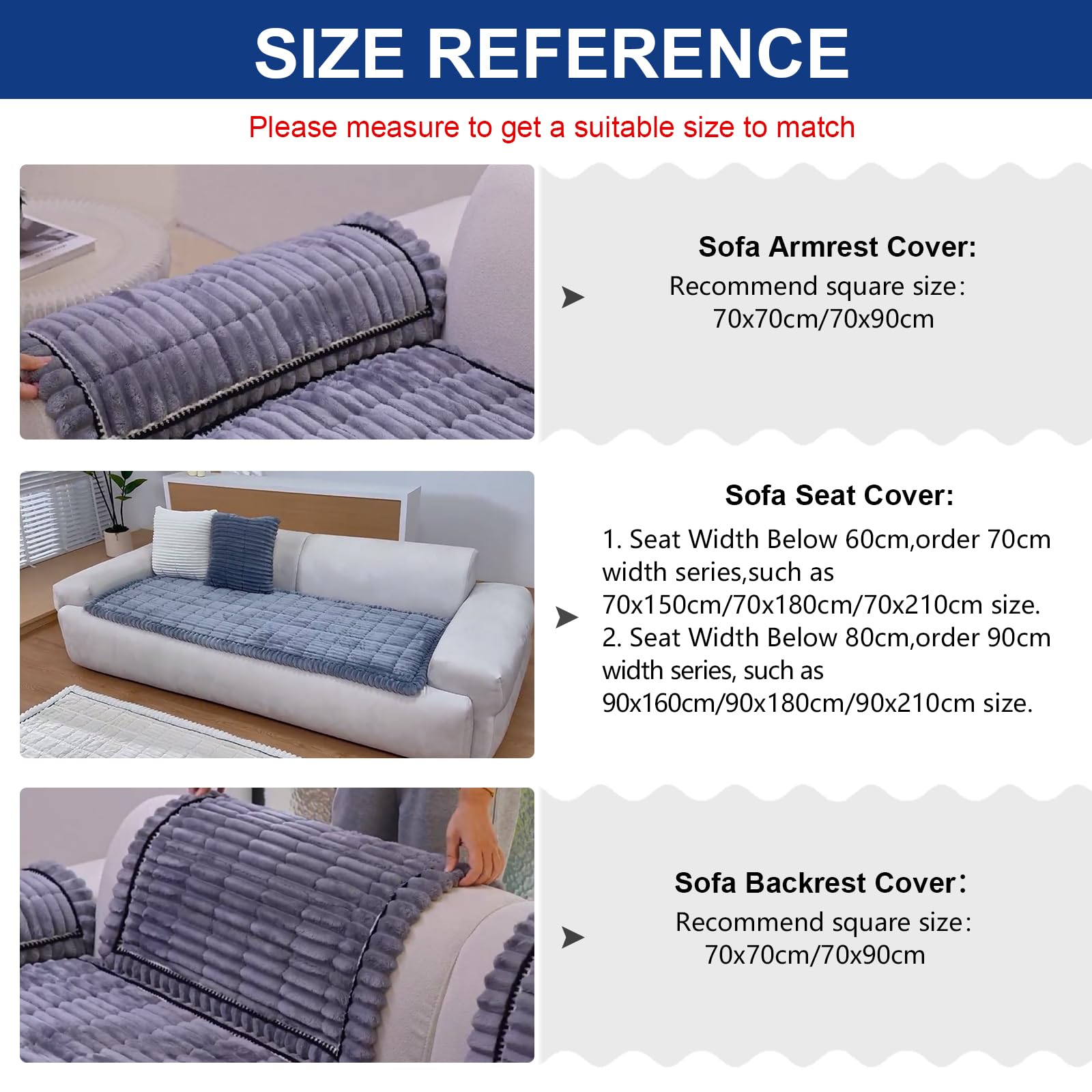 GKXLH Thick Sofa Cover Washable, New Soft Corduroy Universal Sofa Covers 2 3 4 Seater, Non-Slip Couch Cover - Image 3
