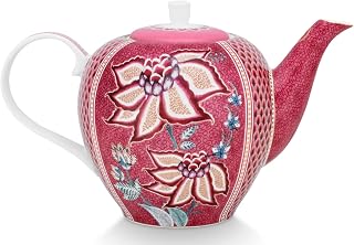 Pip Studio Tetera Flower Festival Gross | Rosa Oscuro - 1,6 ltr