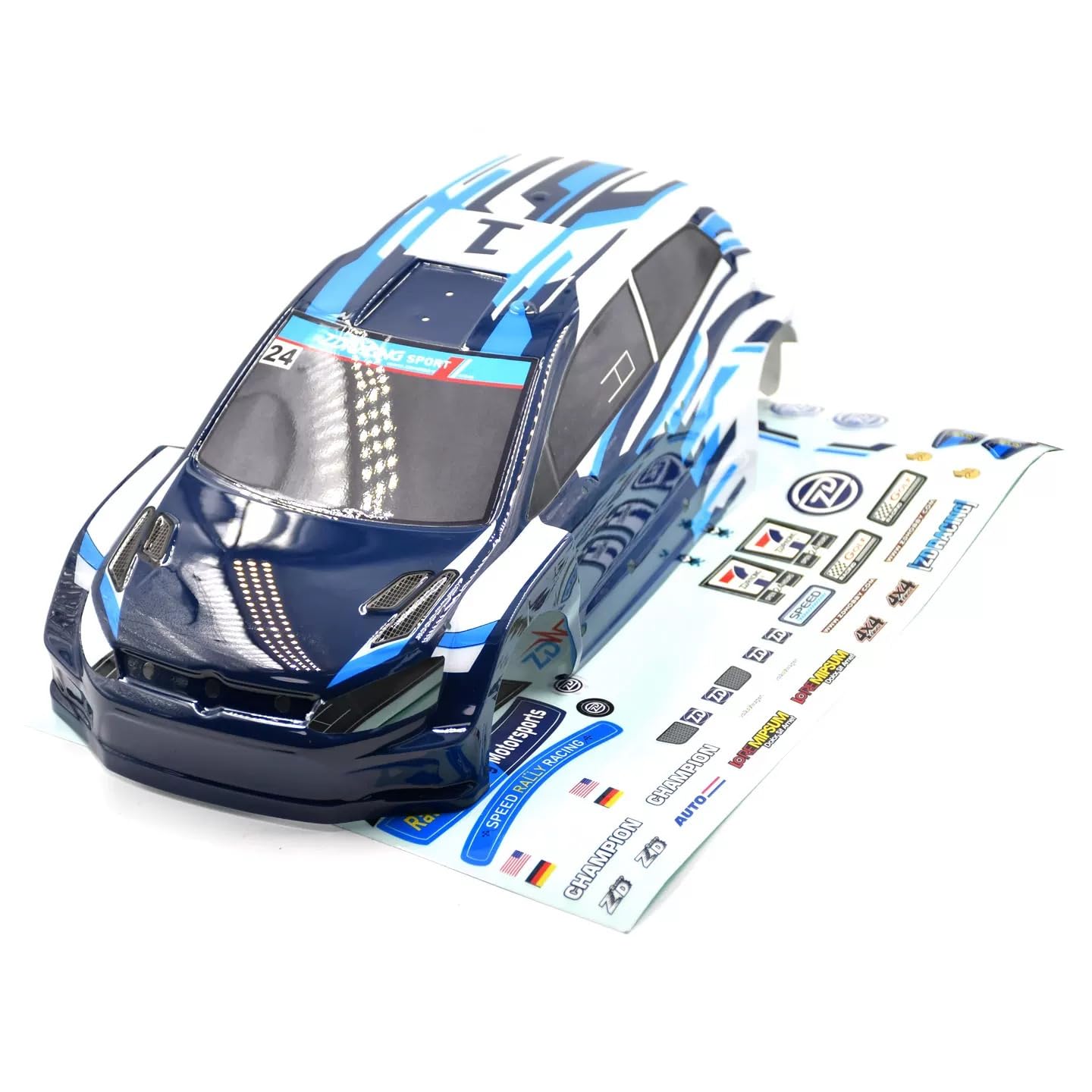STASRC ZD Racing RX12 Spare Parts for ZD Racing RX12 Remote Control RC Drifting Car (PC Body Shell Blue)