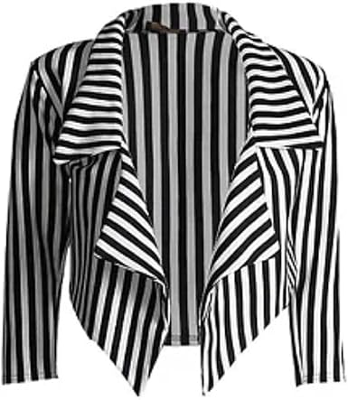 Black and white striped jacket Clearance