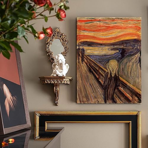 Miniatura 2 de GLOKAKA The Scream de Edward Munch - Lienzo decorativo para pared, diseño de pinturas famosas del mundo, para el hogar, sala de estar, oficina,