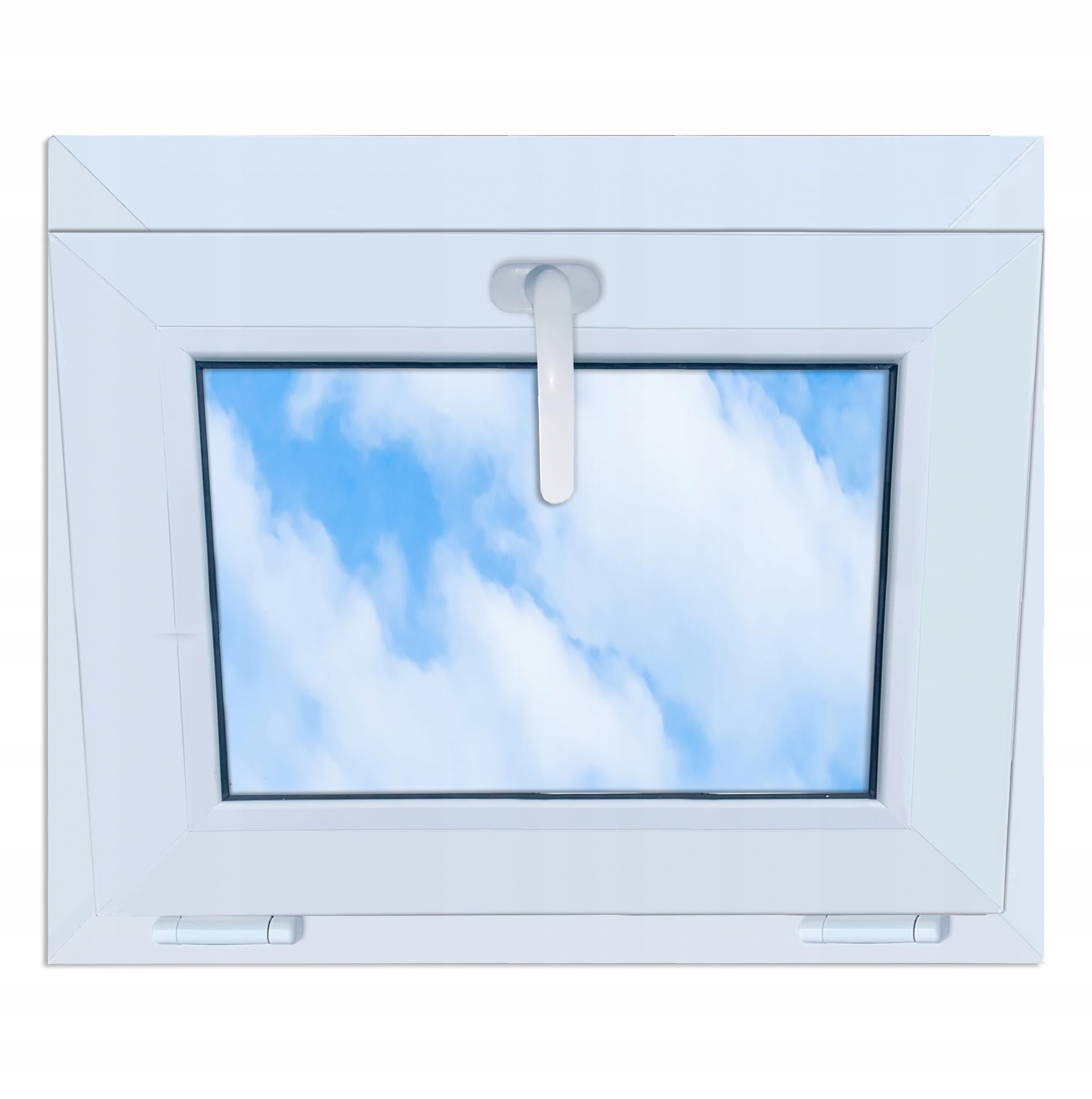 LORAC Ventana de plástico blanca 600 x 500 mm, 60 x 50 cm, inclinable, ventana estándar con doble acristalamiento, ahorro de energía, ventana de sótano con certificado CE, ideal para salas de estar y