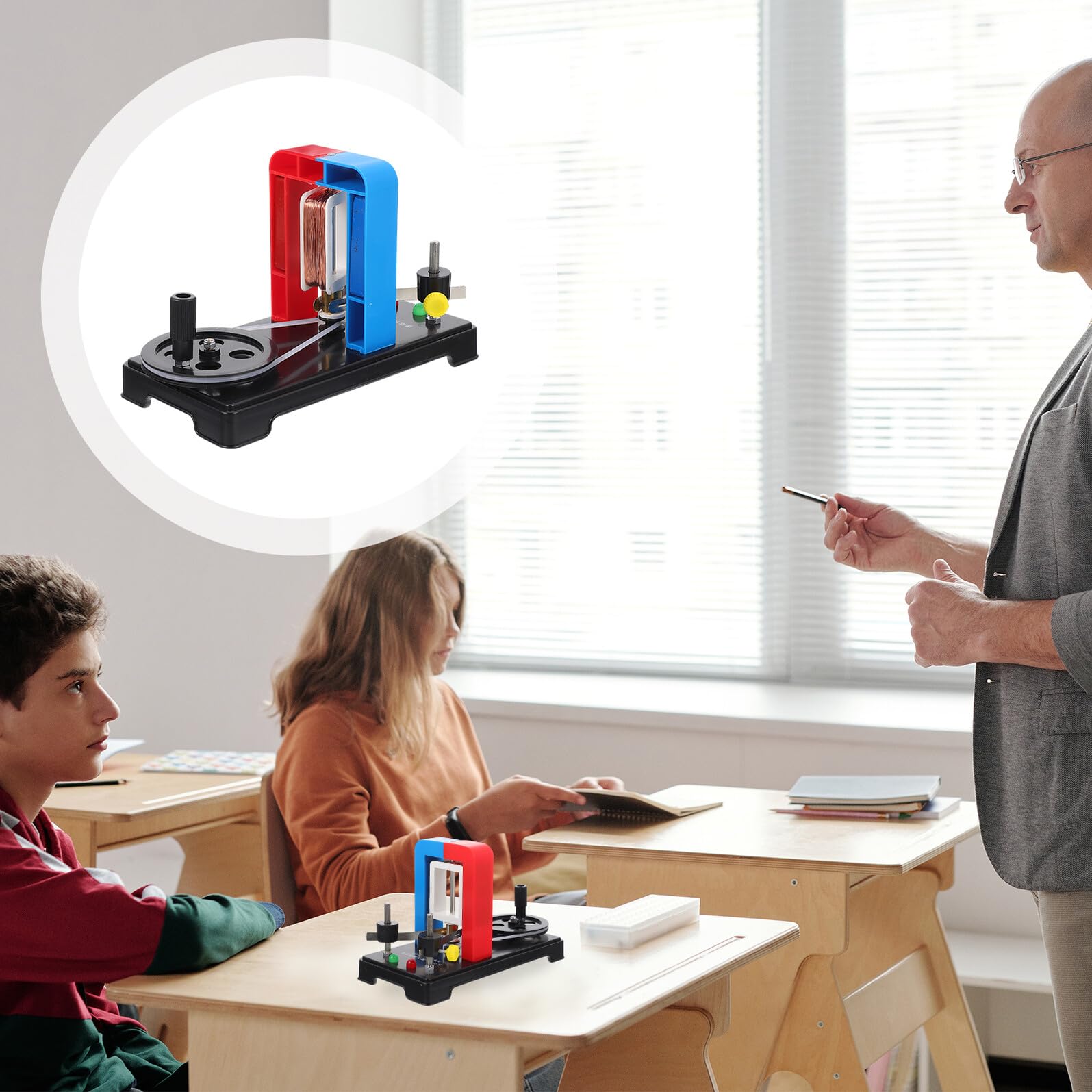 Modelo de Generador Manual de Plástico para Experimento de Circuito