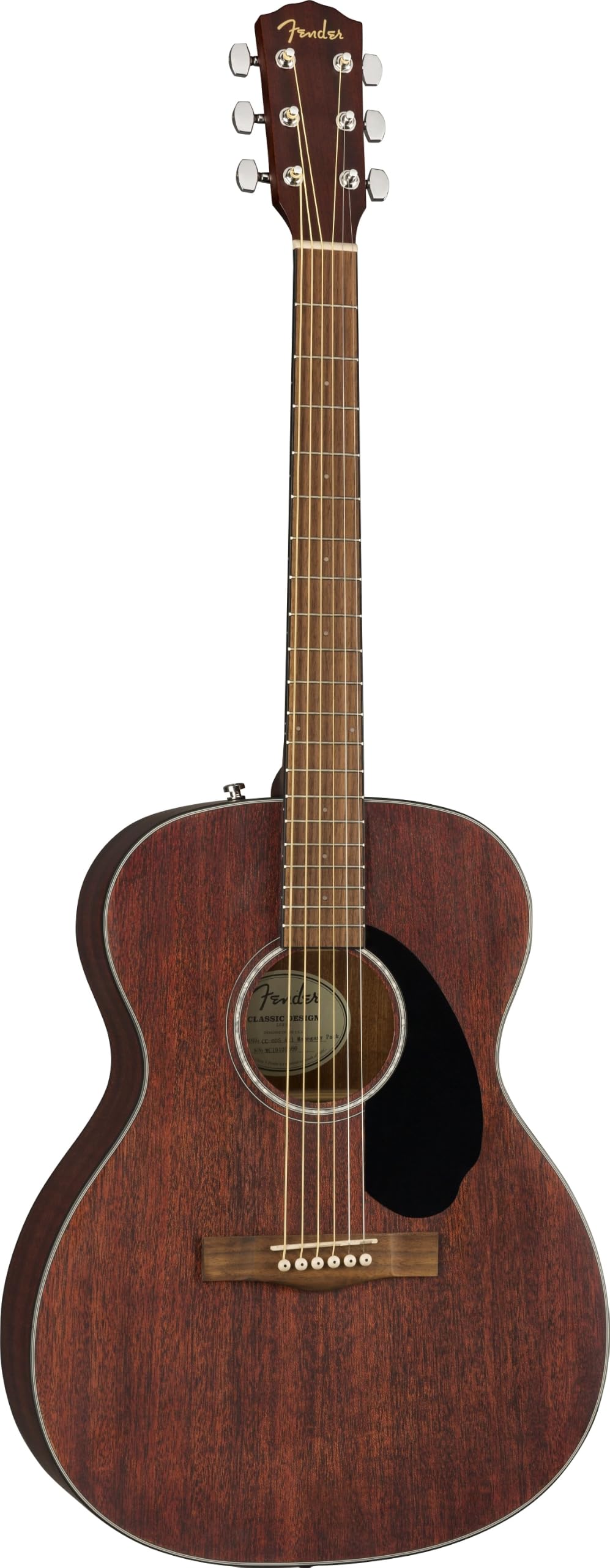 Fender Guitarra acústica de concierto CC-60S, diapasón de nogal, caoba, Incluye cursos virtuales gratuitos en Fender Play