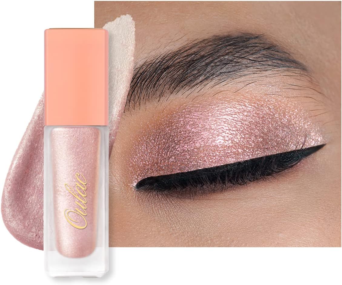 Oulac Liquid Glitter Eyeshadow Baby Pink Eyeshadow, Glitter Gel