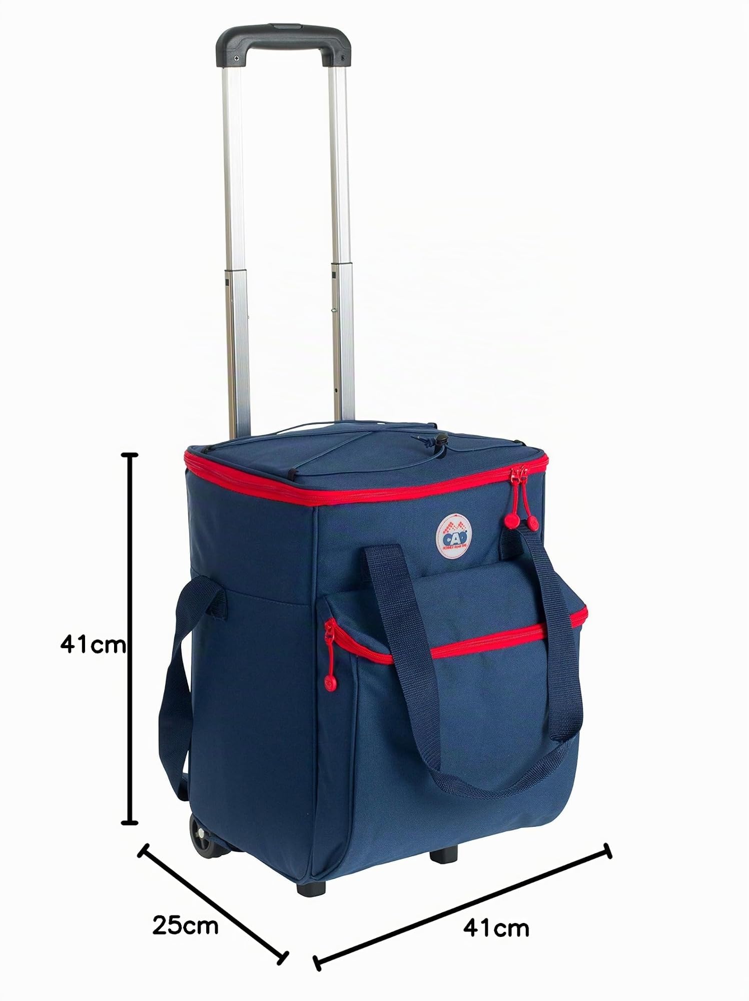 C.A.O. - Glacière Trolley 32 litres en Polyester 600D / EVA/Mousse PE - Couleur Bleu Nuit - Longueur 41 cm - Largeur 31 cm - Hauteur 25 cm