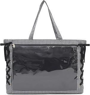 痛バッグ 痛バ 【LLサイズ】 レースアップ トートバッグ バッグ デコバッグ 鞄 A3 クリアバッグ 推し活 推し活グッズ 推し活バッグ プレゼント ギフト レディース