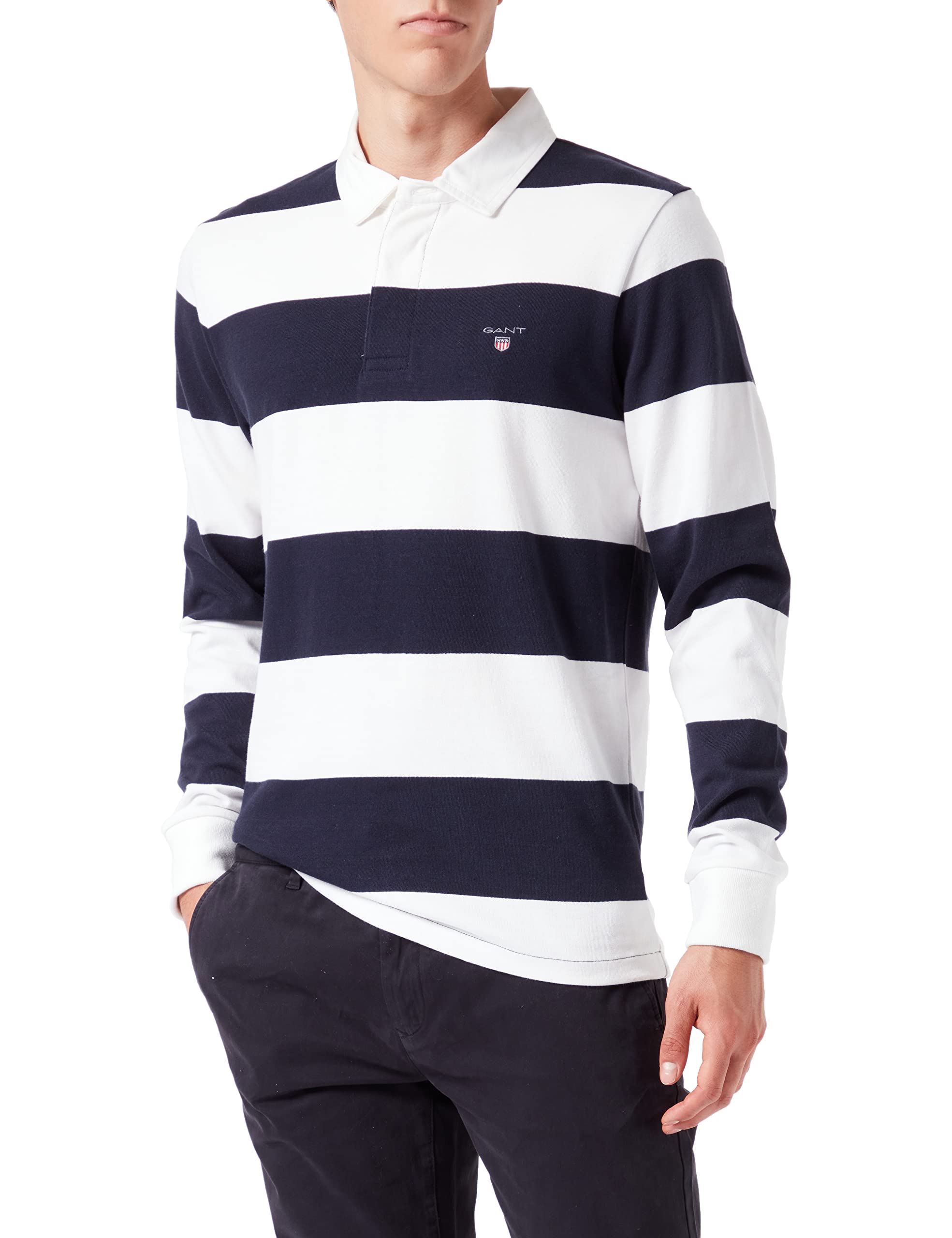 GANTMens Barstripe Ruggers Polo